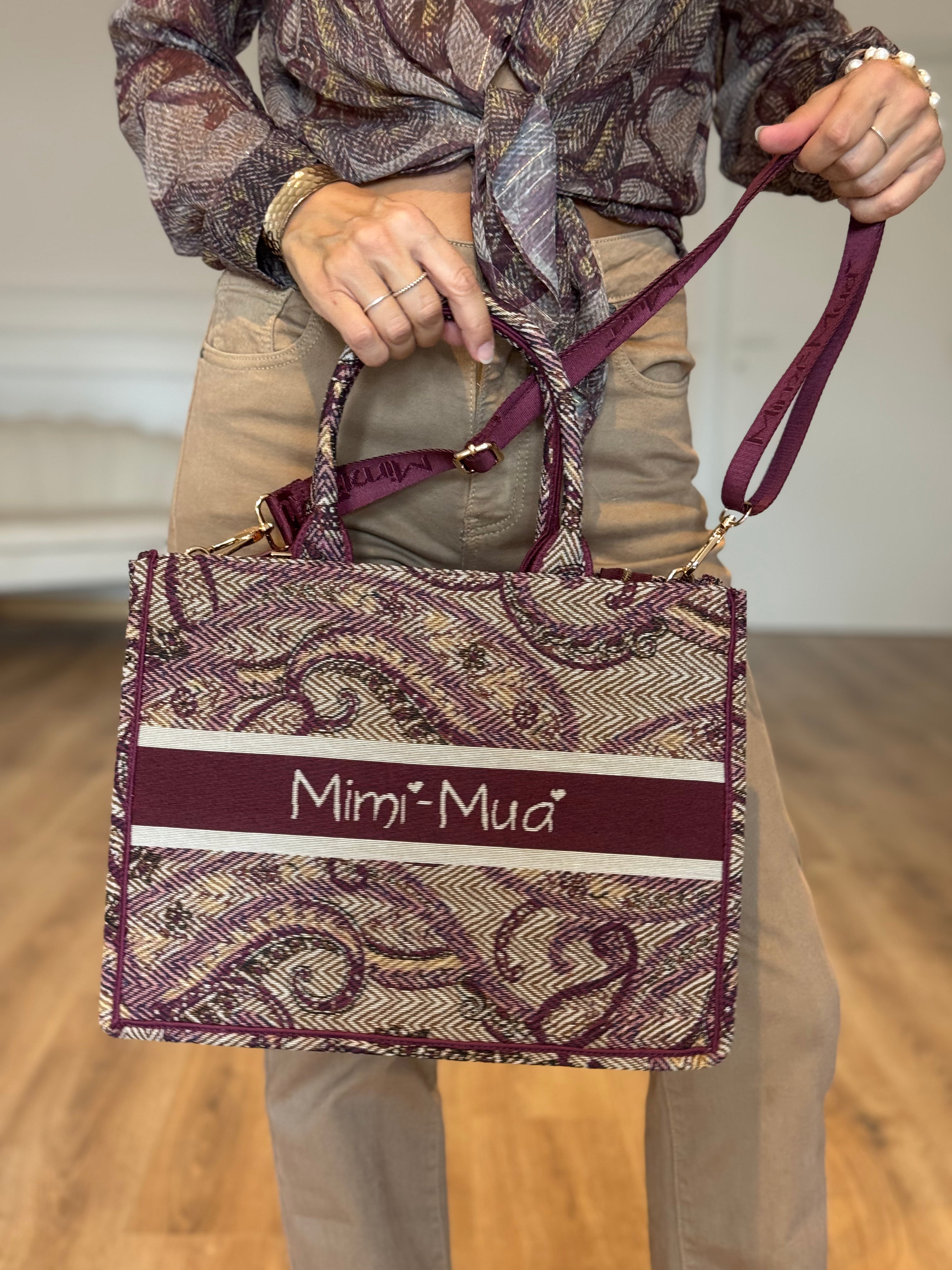 Borsa grande fantasia paisley mimì