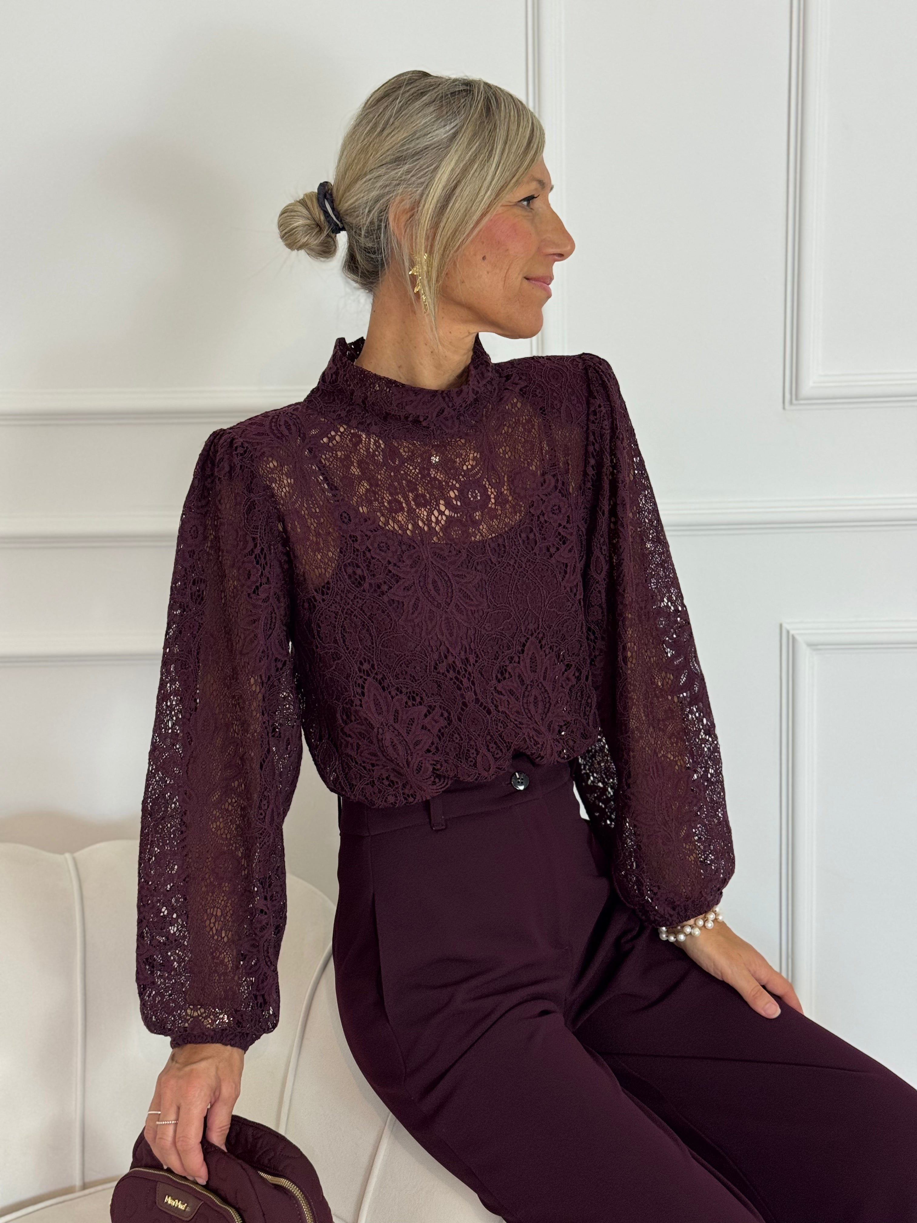 Blusa pizzo mimì