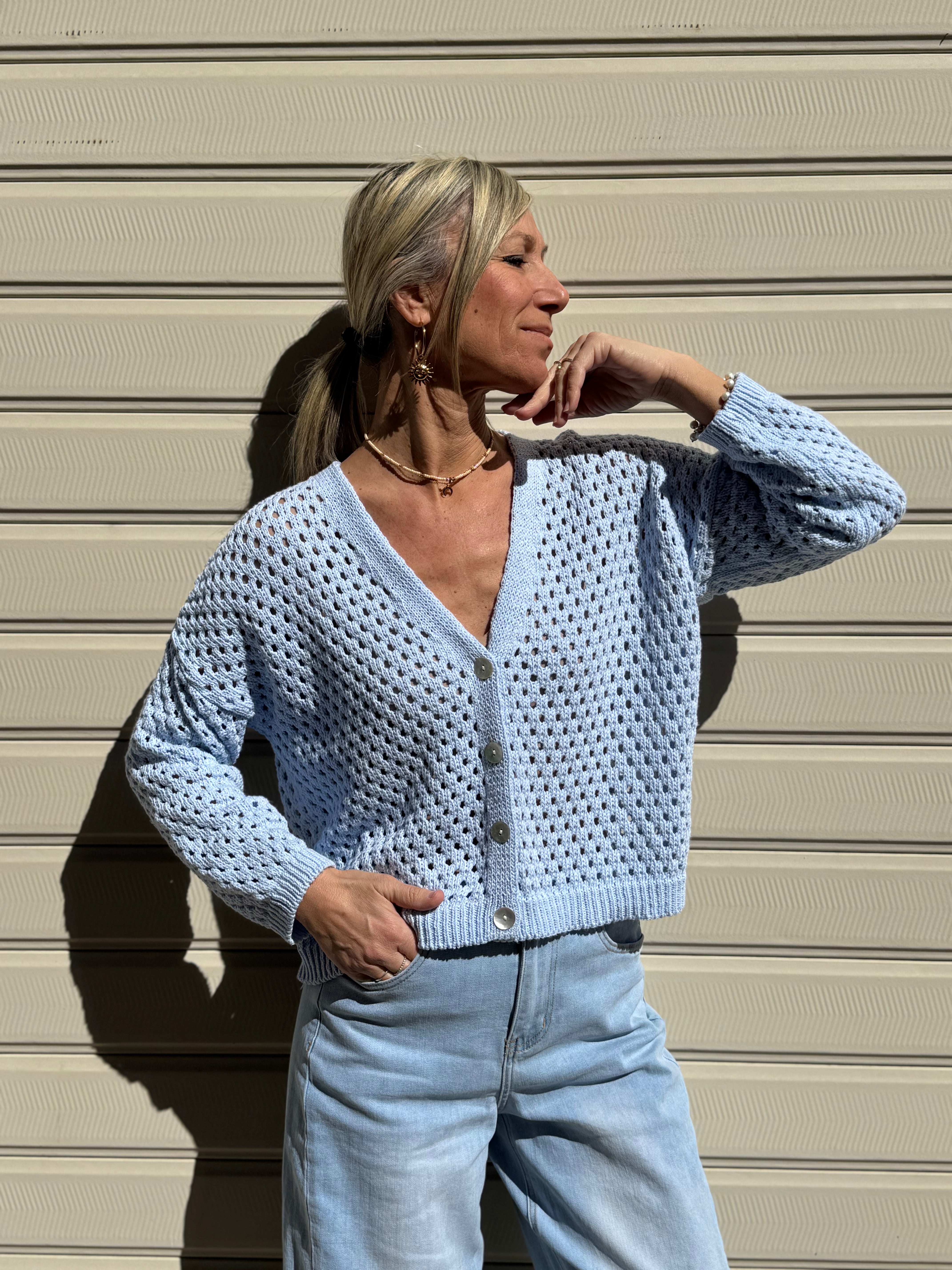 Cardigan traforato adora