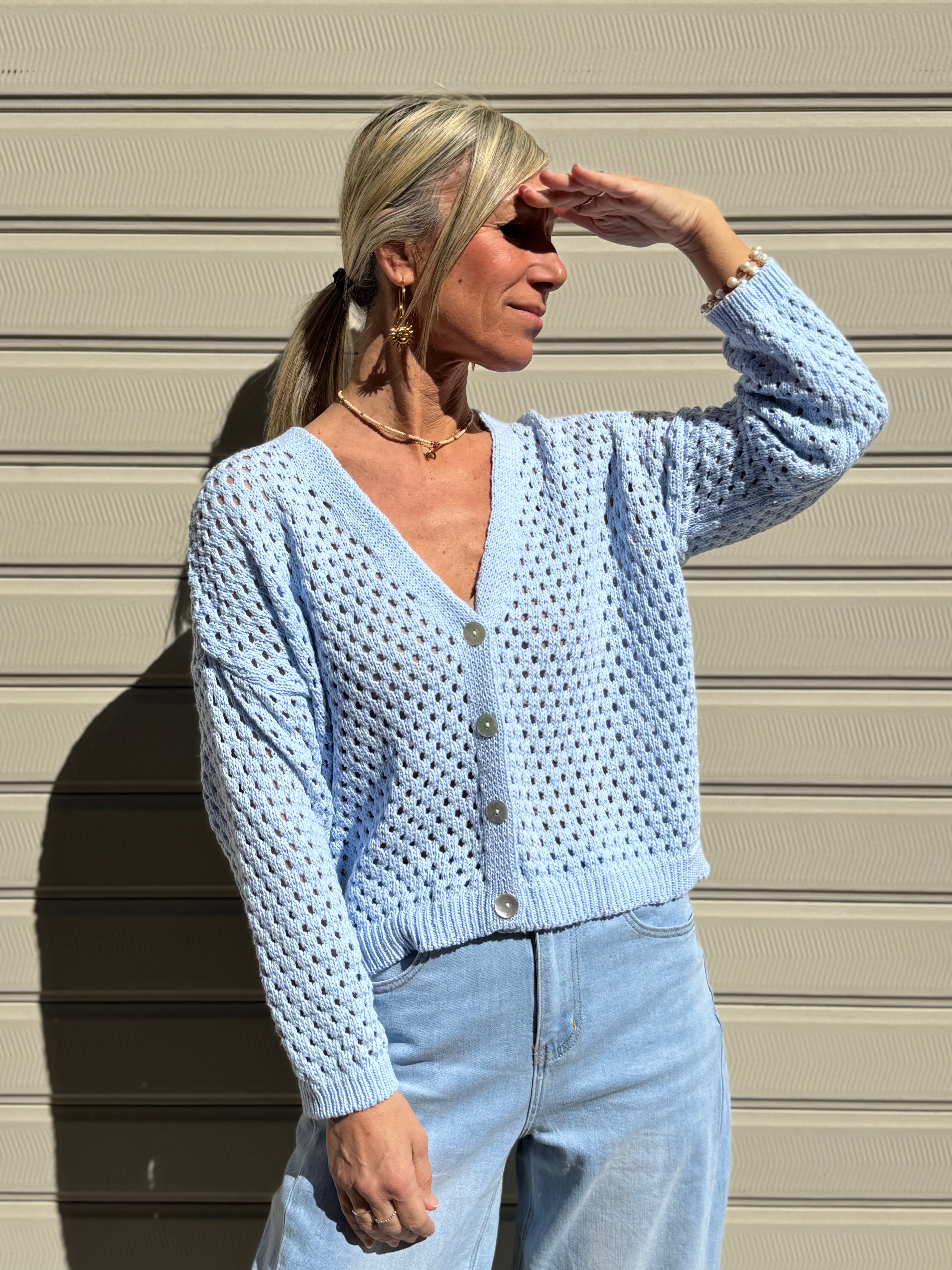 Cardigan traforato adora