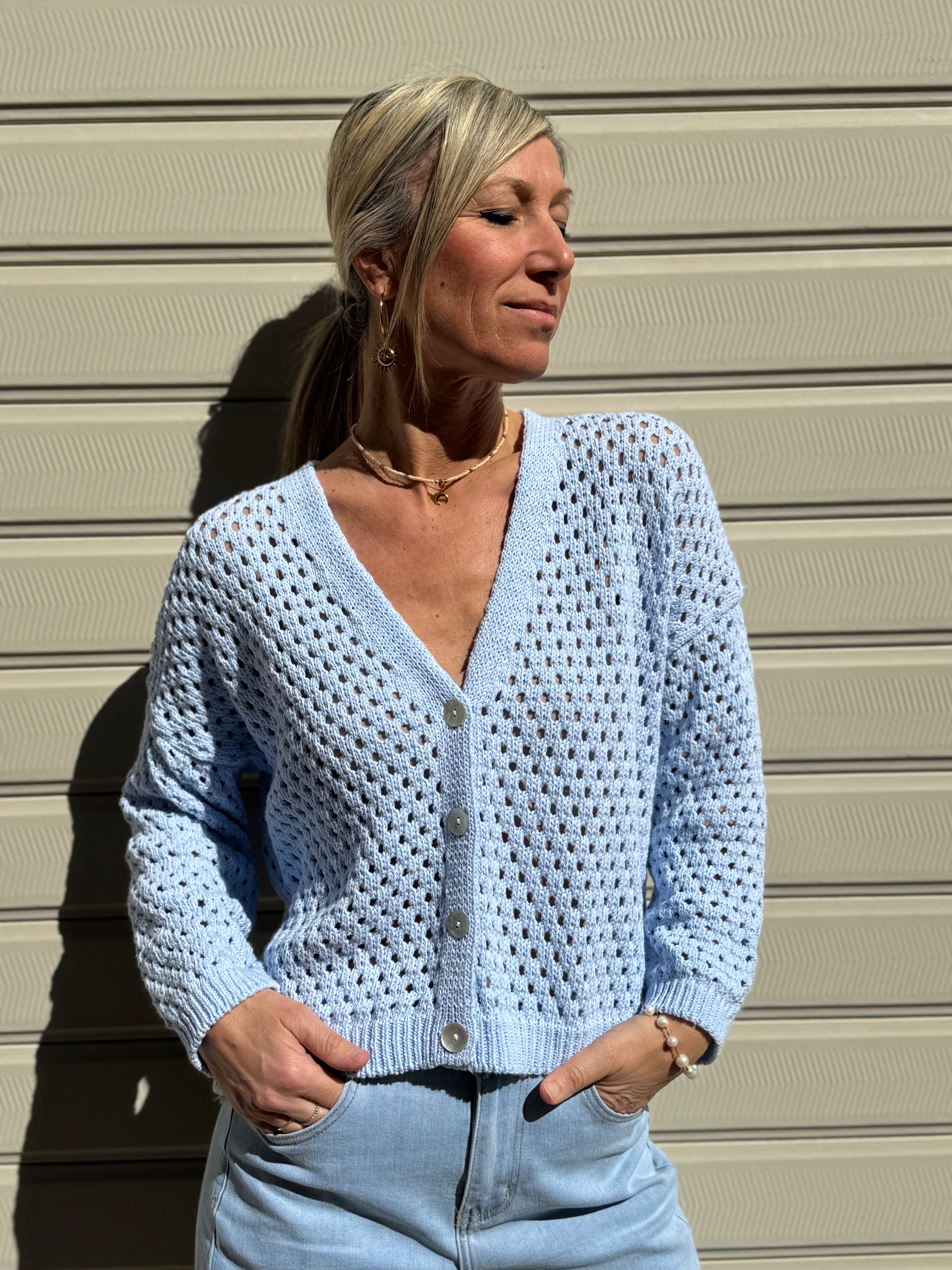 Cardigan traforato adora