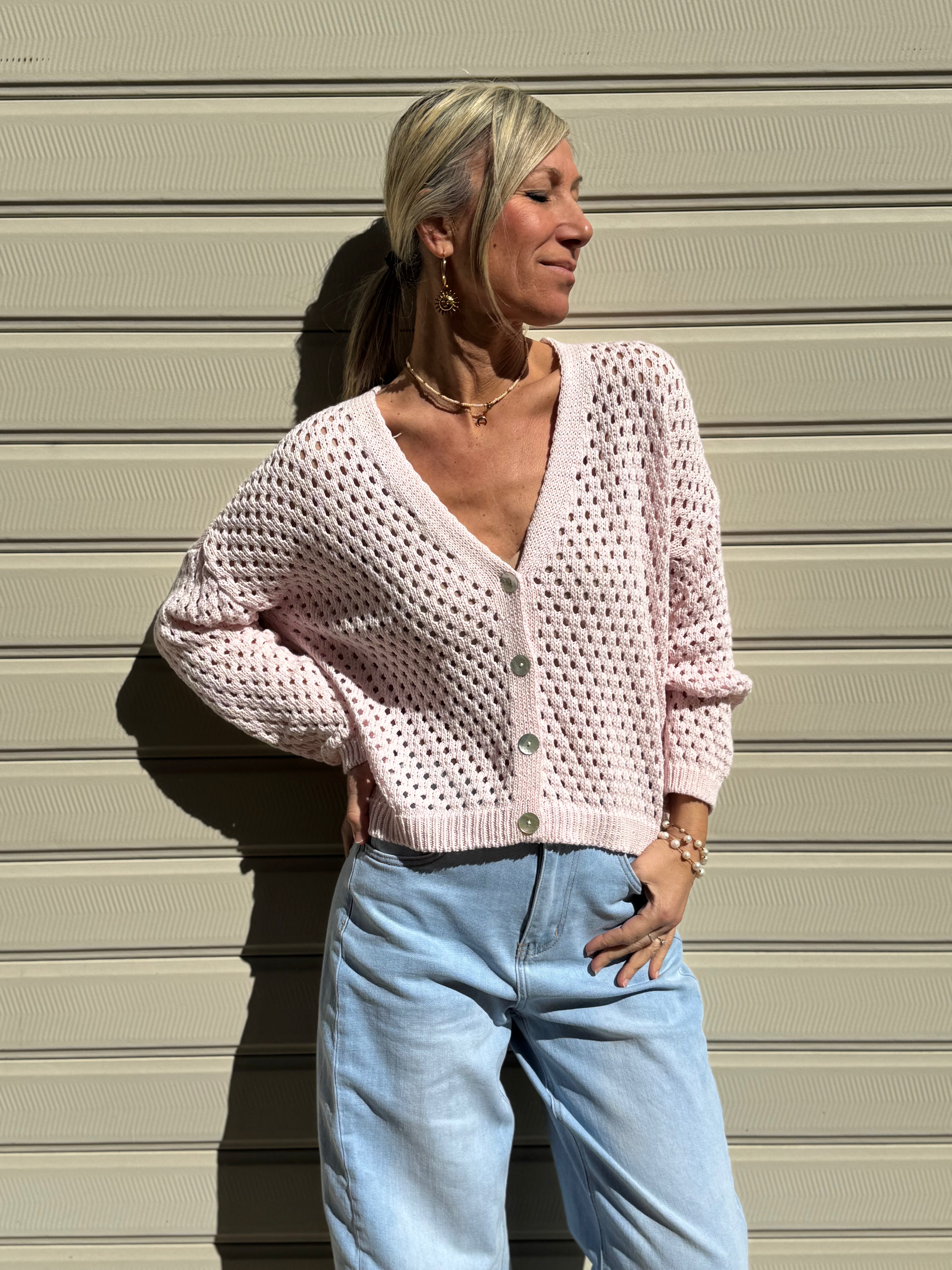 Cardigan traforato adora