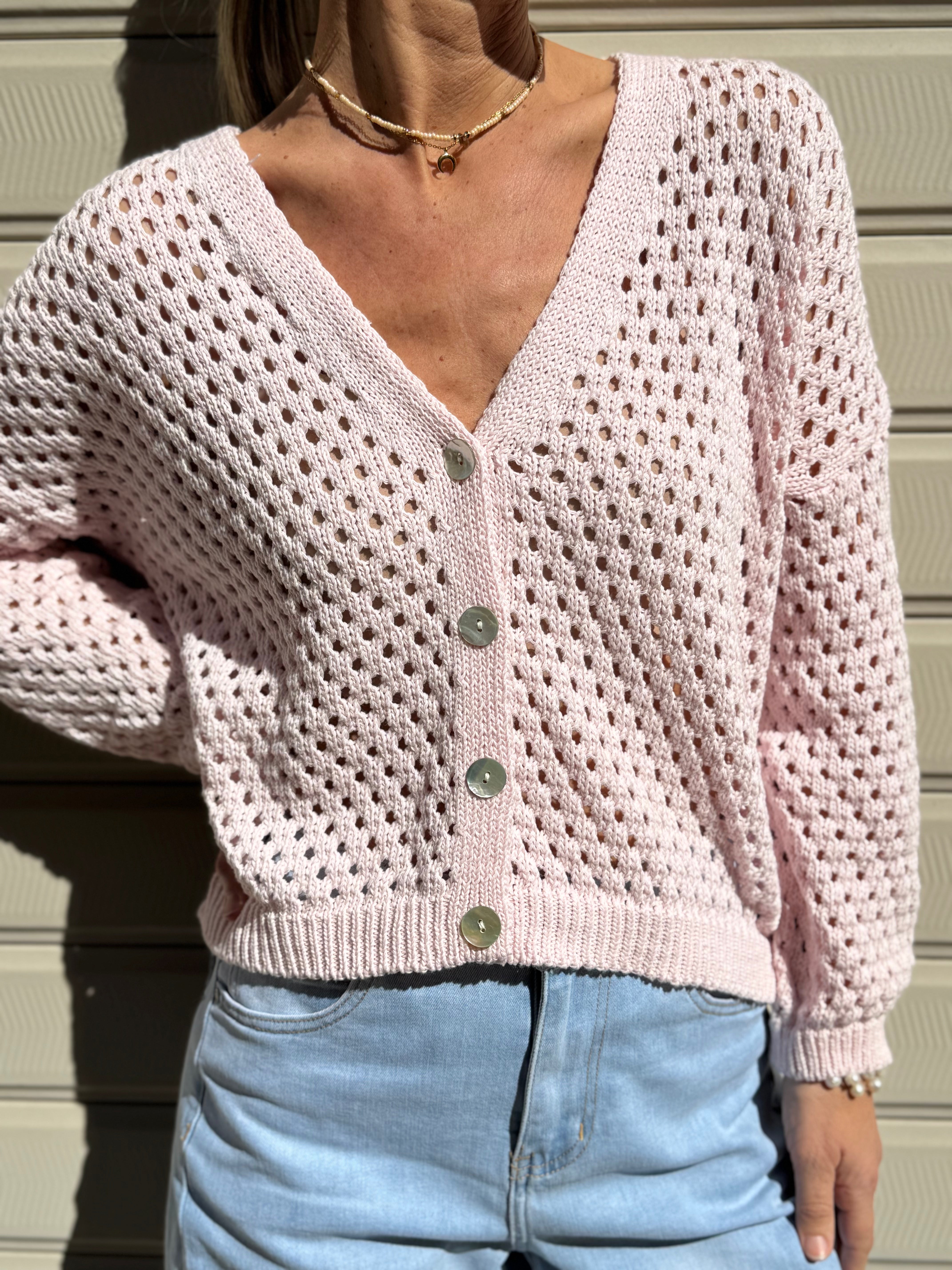 Cardigan traforato adora