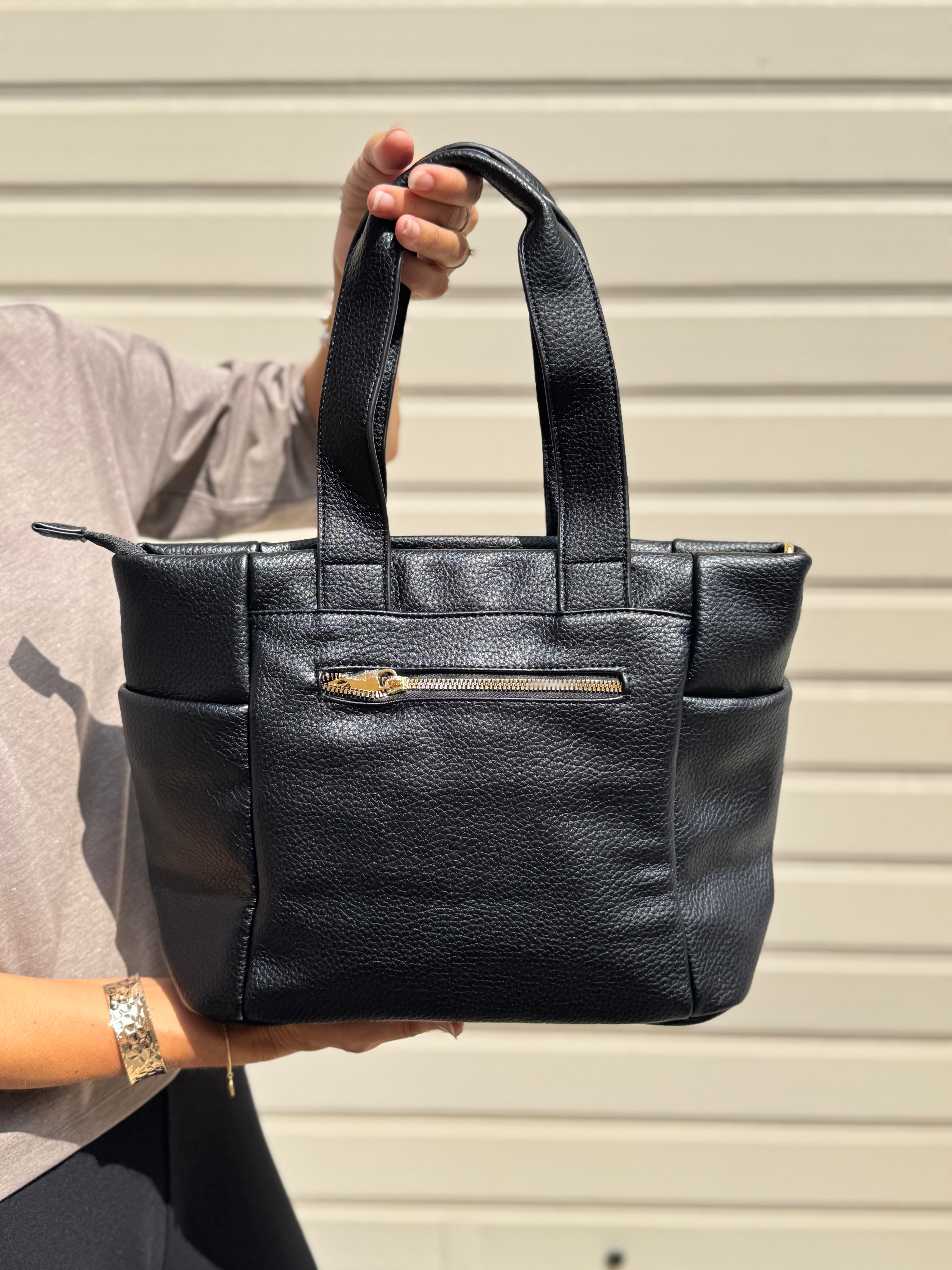 Borsa shopper con piumino