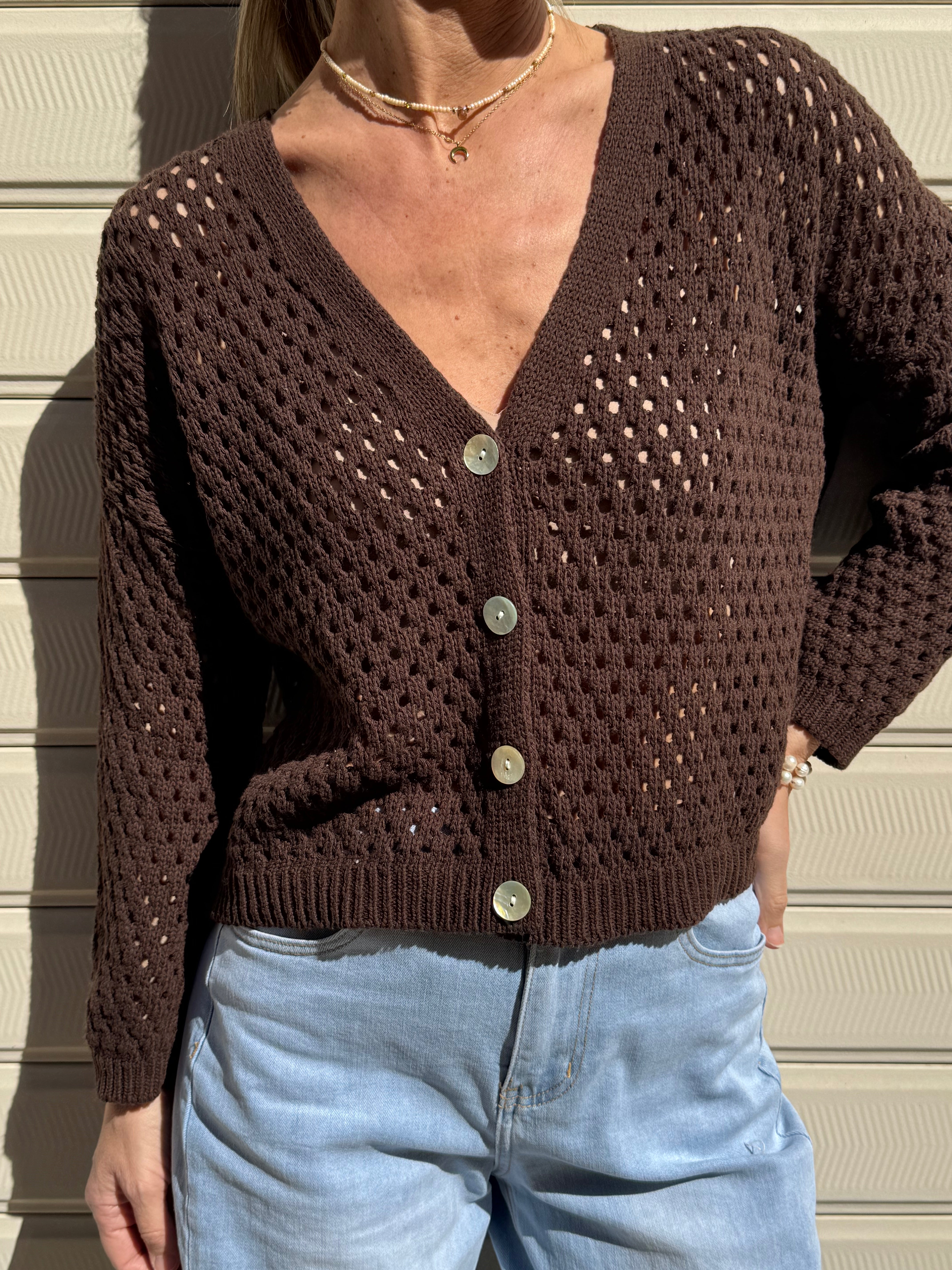 Cardigan traforato adora