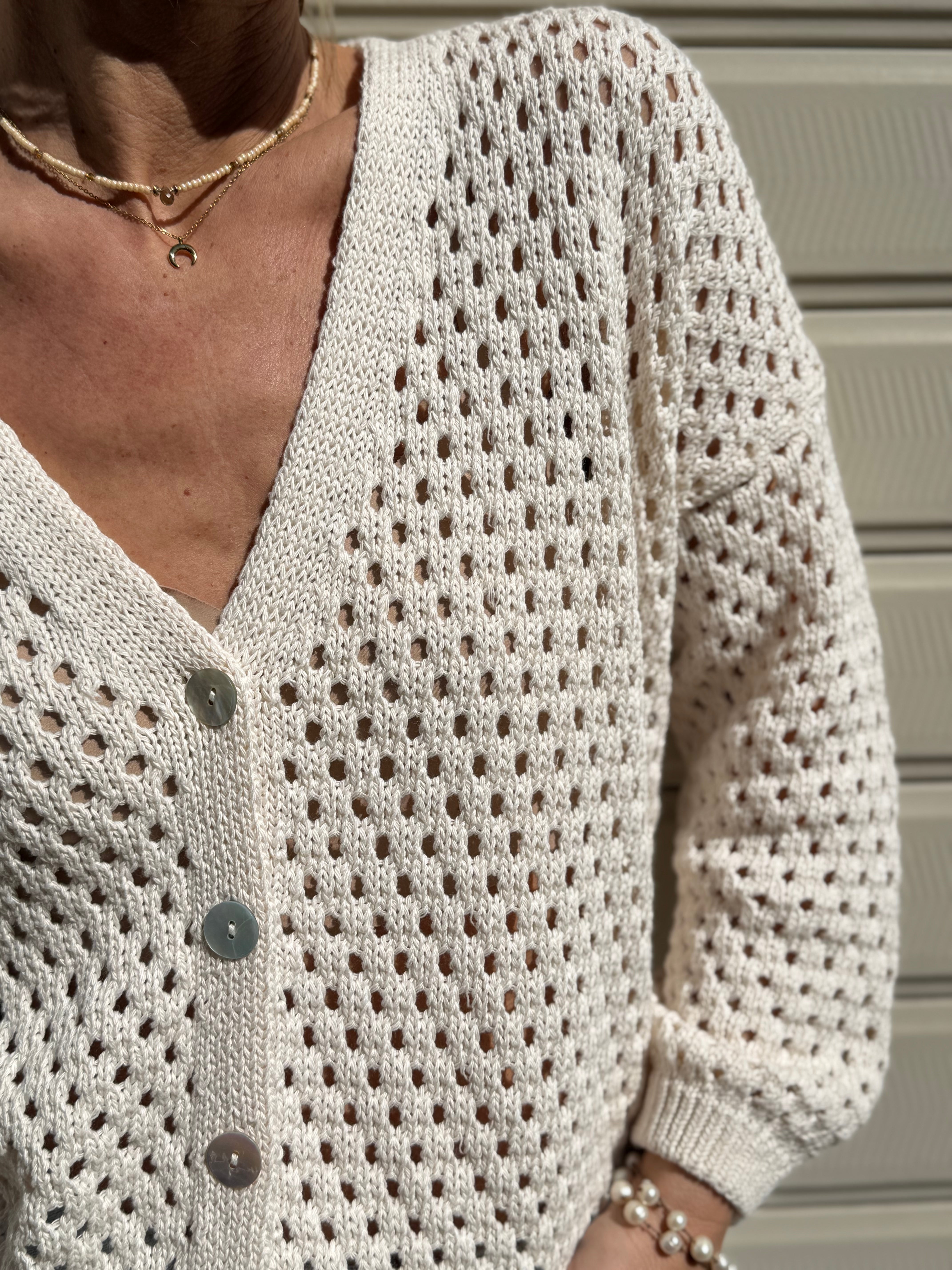 Cardigan traforato adora