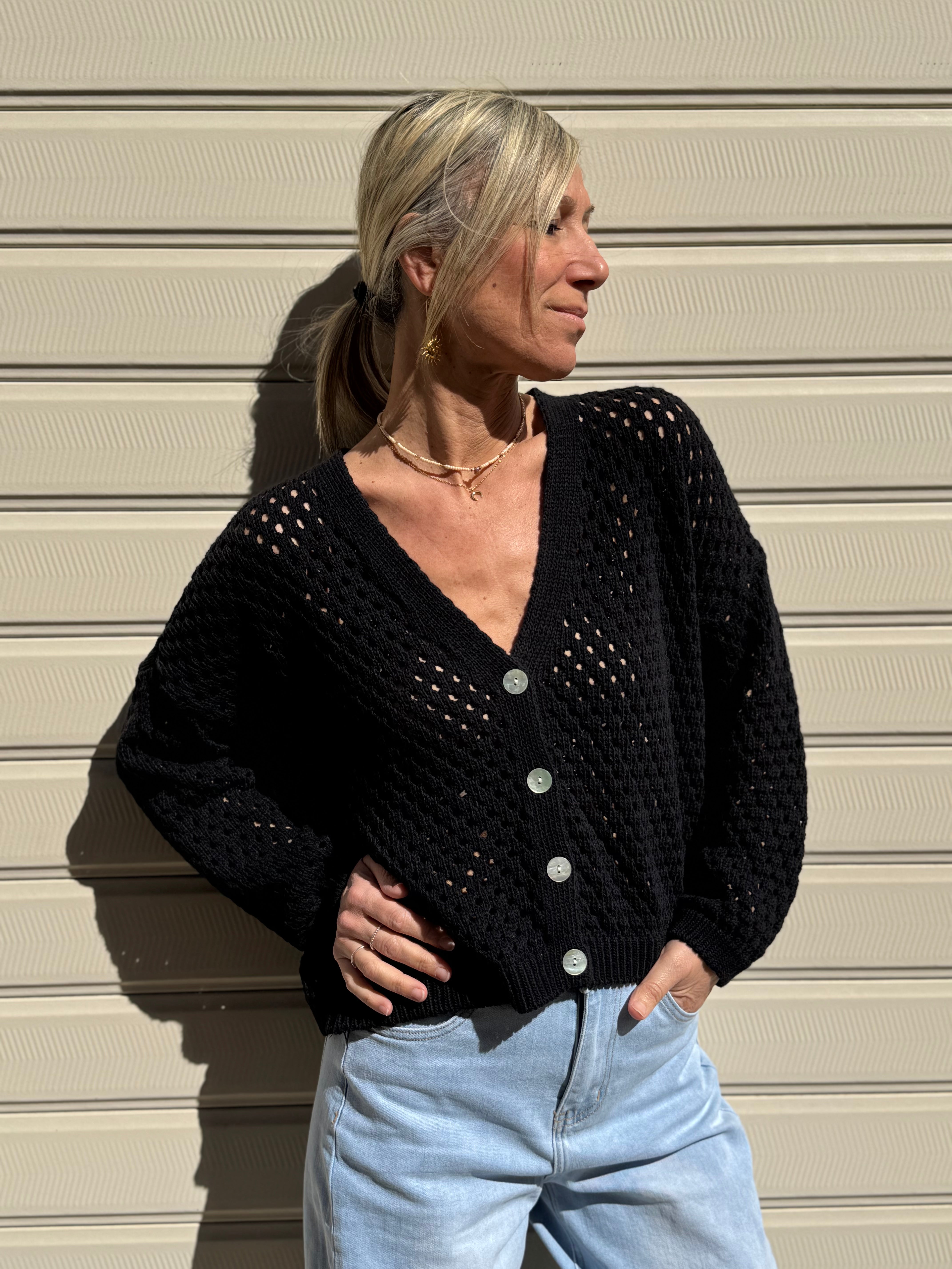 Cardigan traforato adora