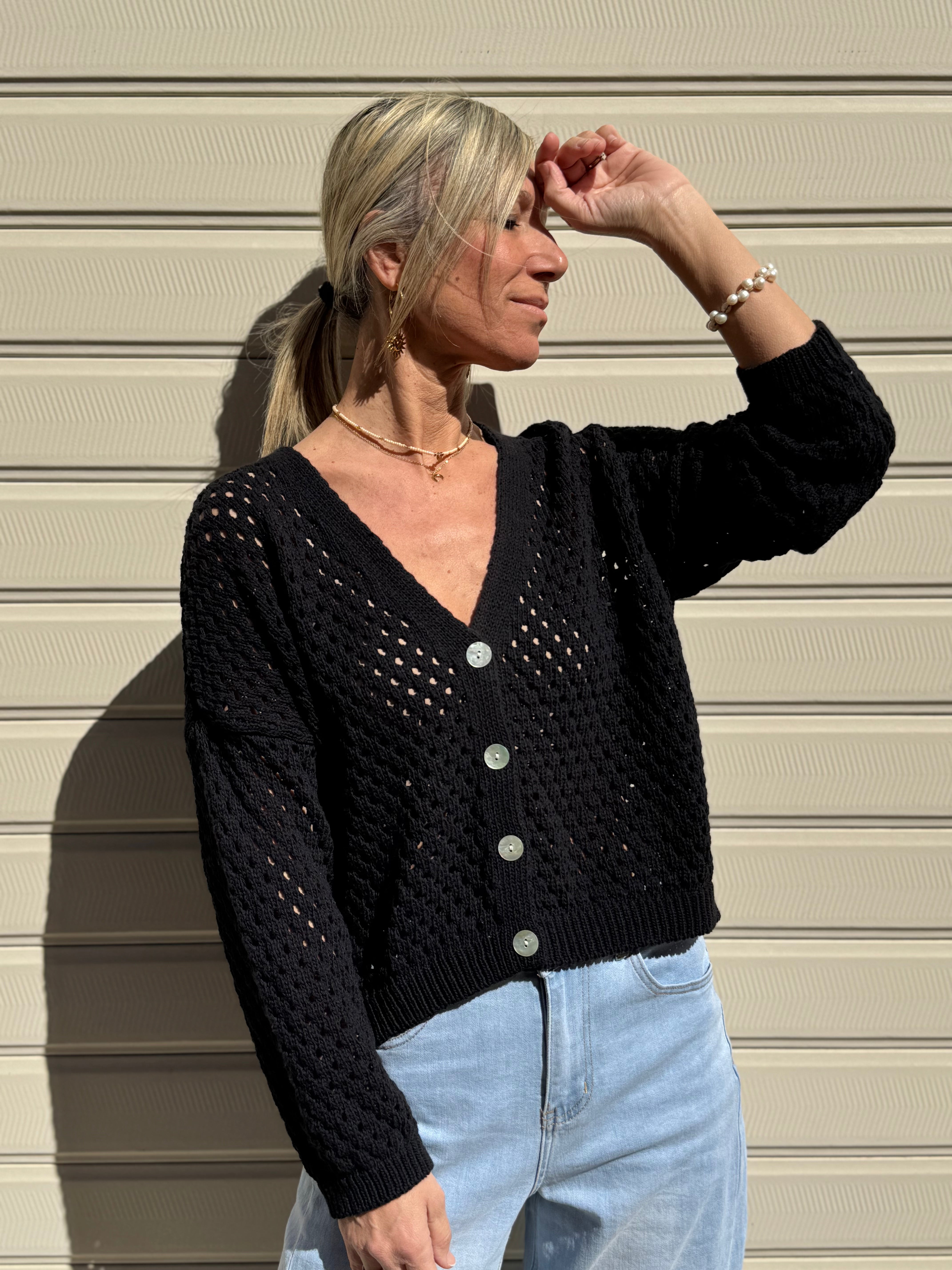 Cardigan traforato adora