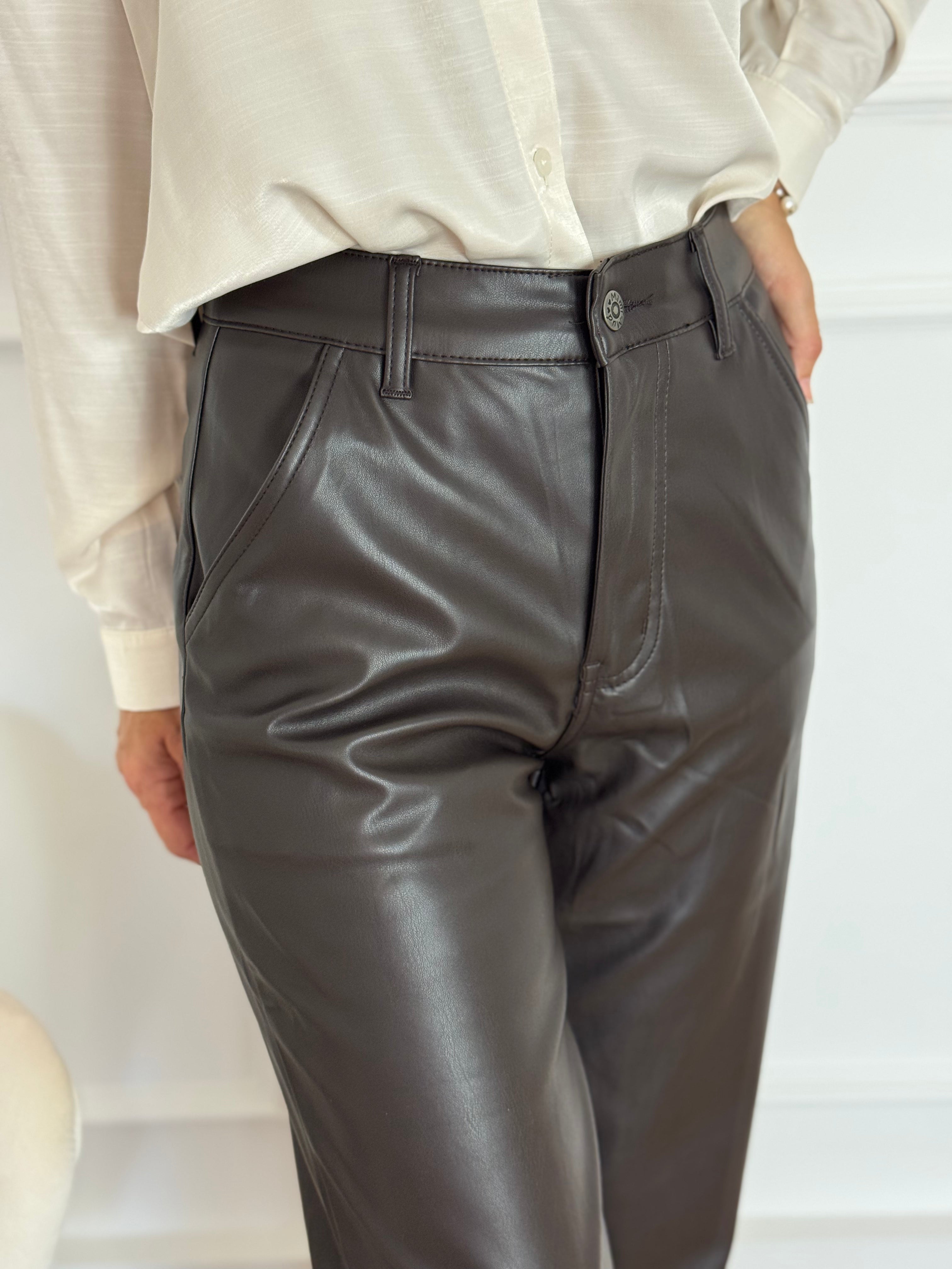 Pantalone ecopelle palazzo mimì