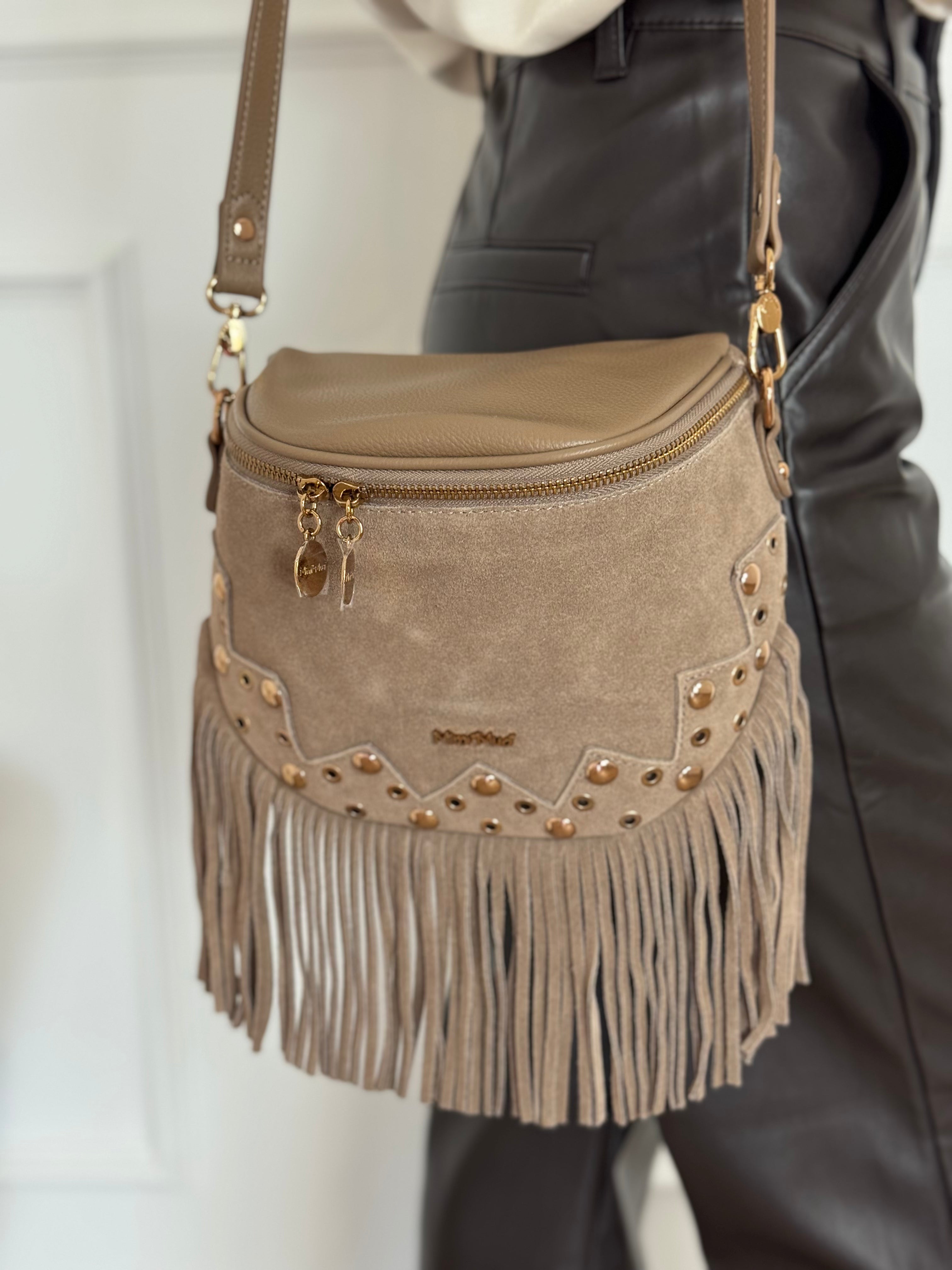 Borsa tracolla frange mimì