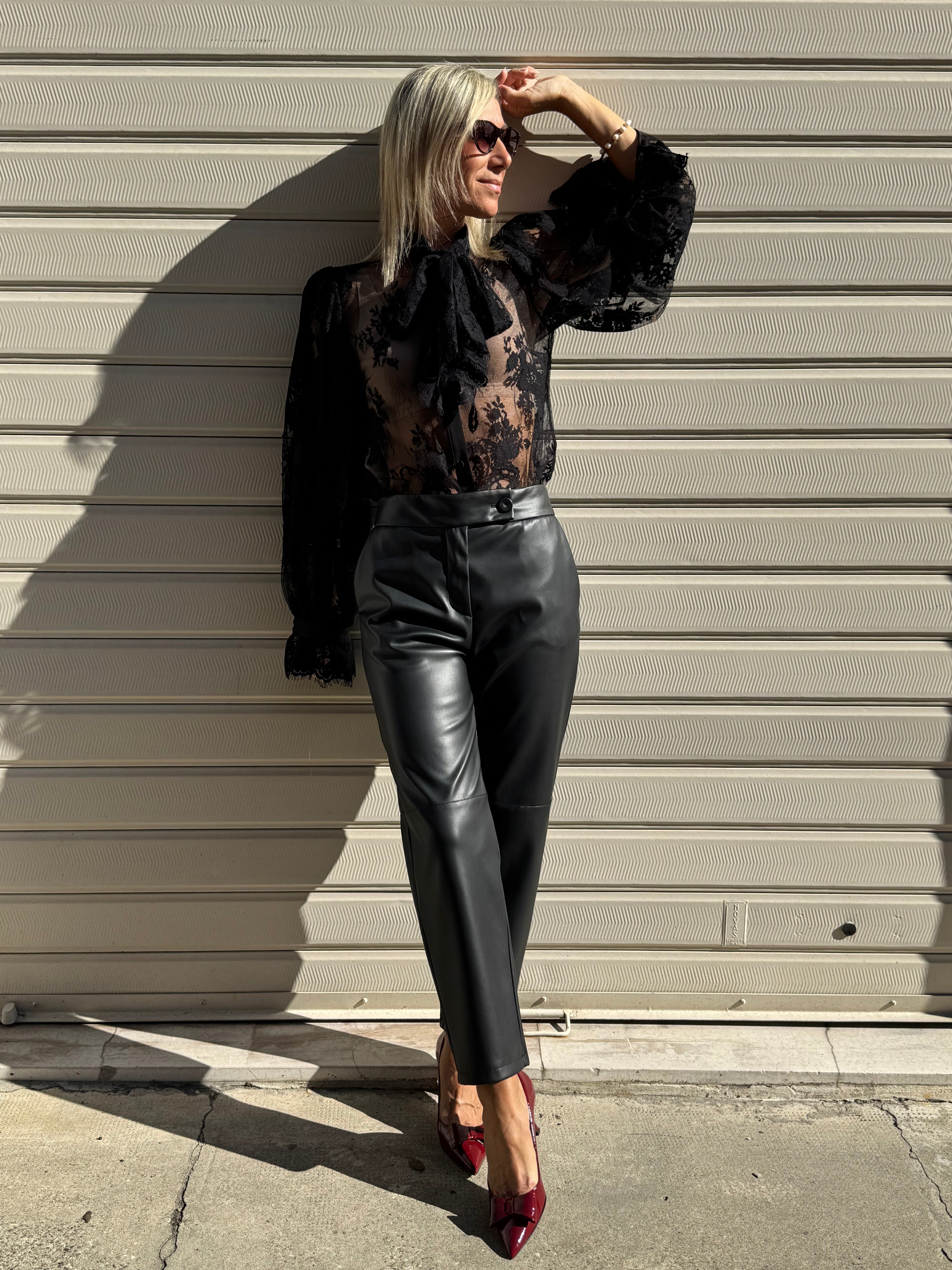 Pantalone ecopelle imperial