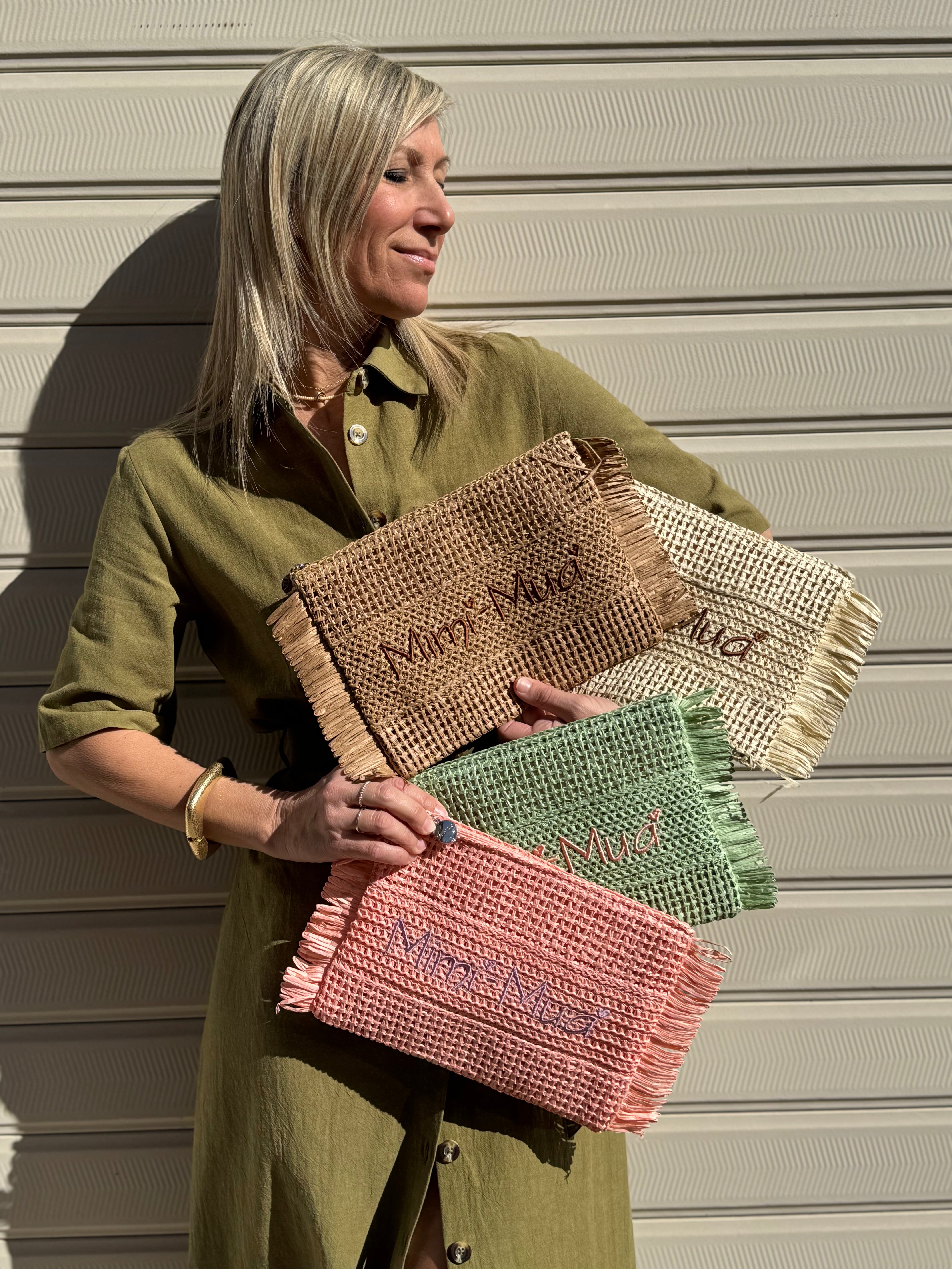 Pochette rafia mimì