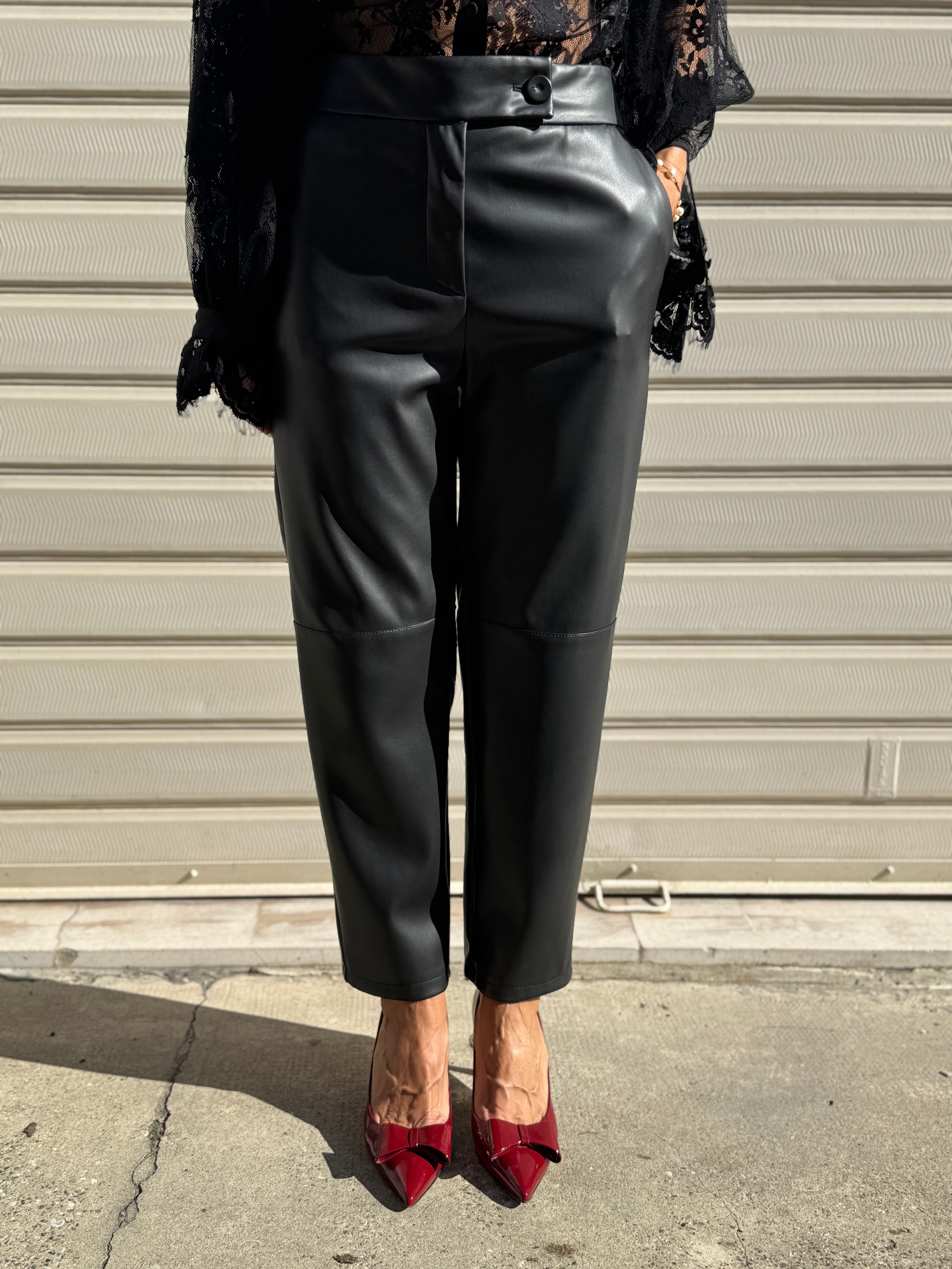 Pantalone ecopelle imperial