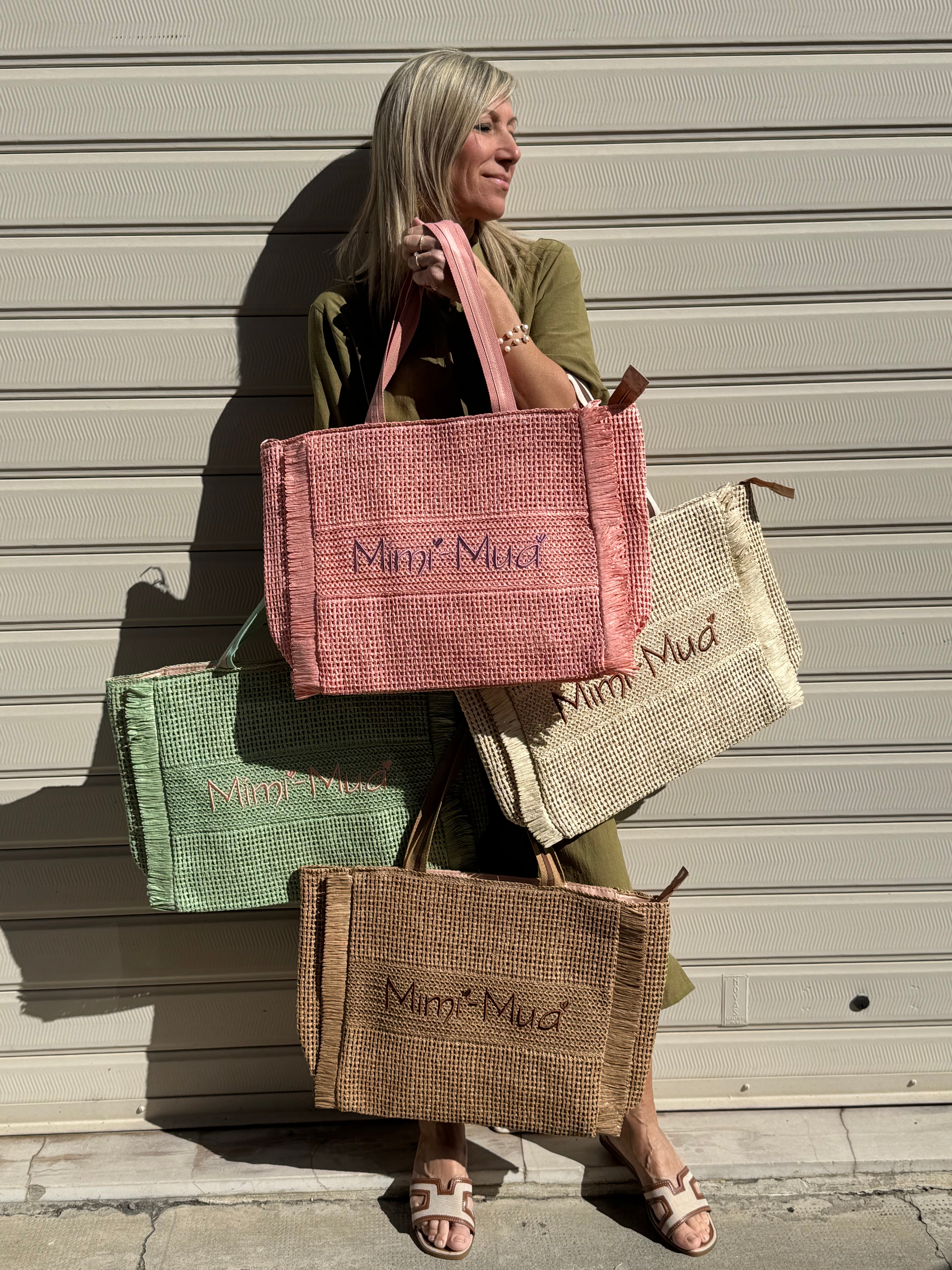 Borsa rafia mimì