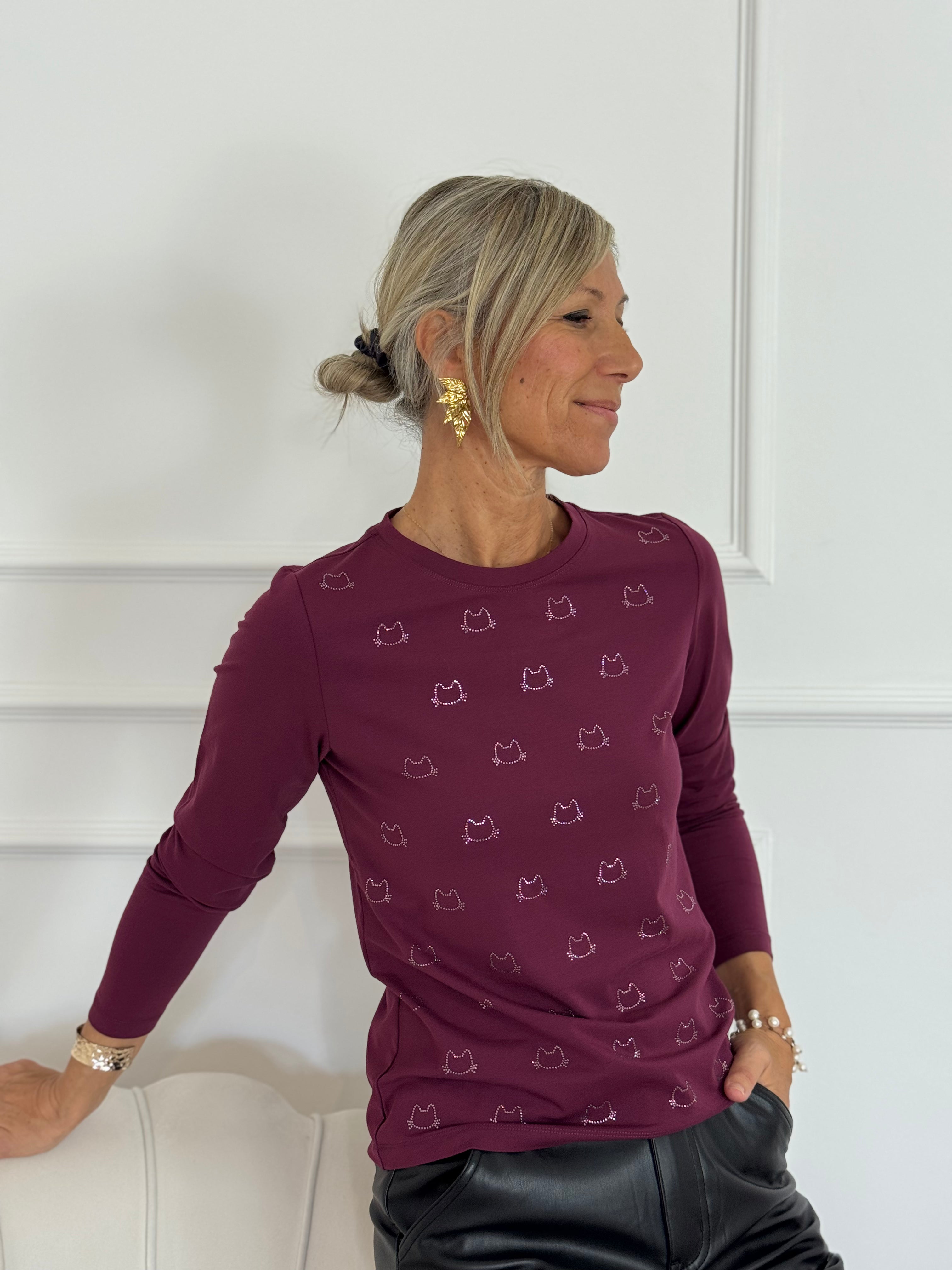 Tshirt gattini strass mimì