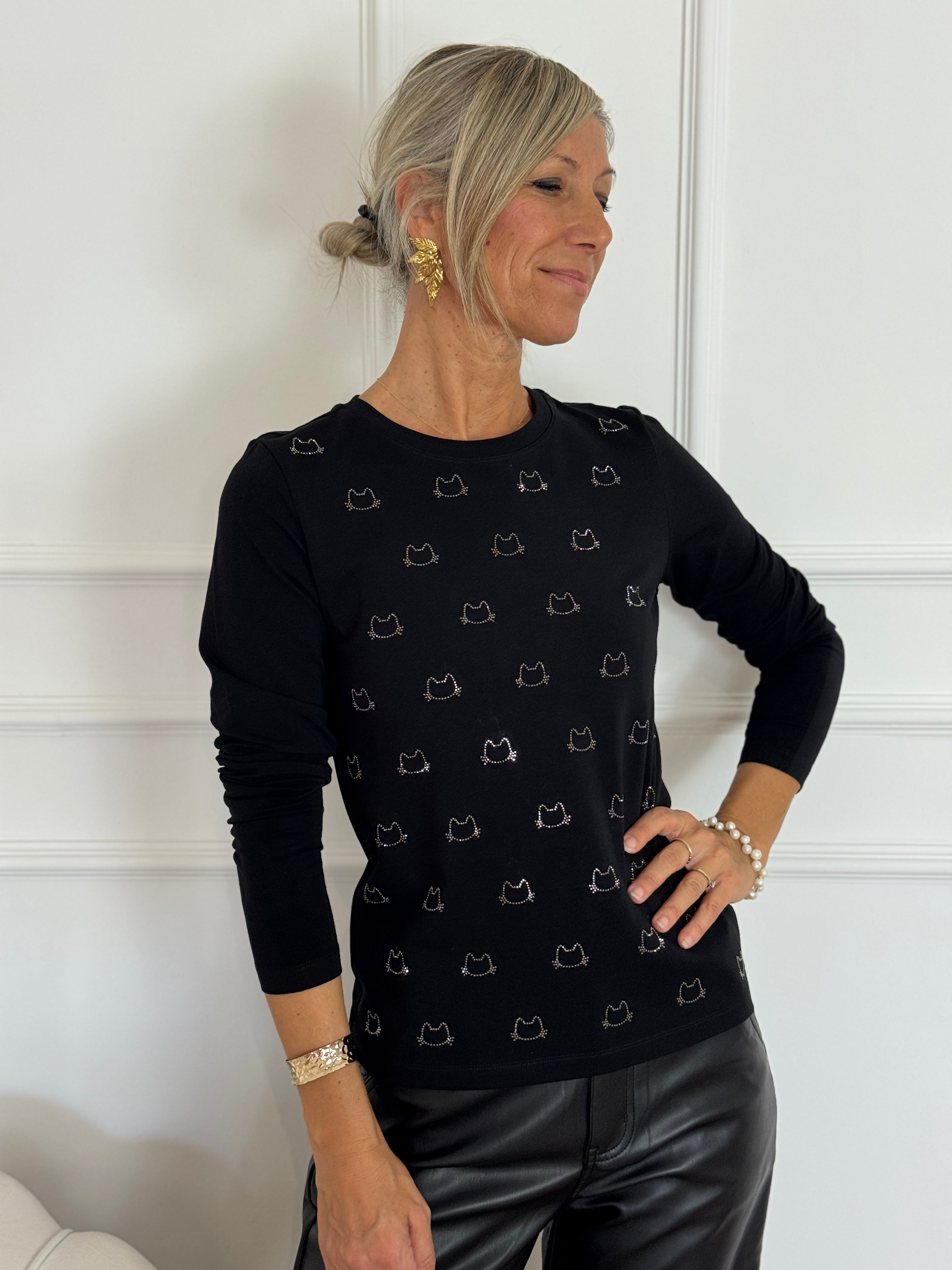 Tshirt gattini strass mimì