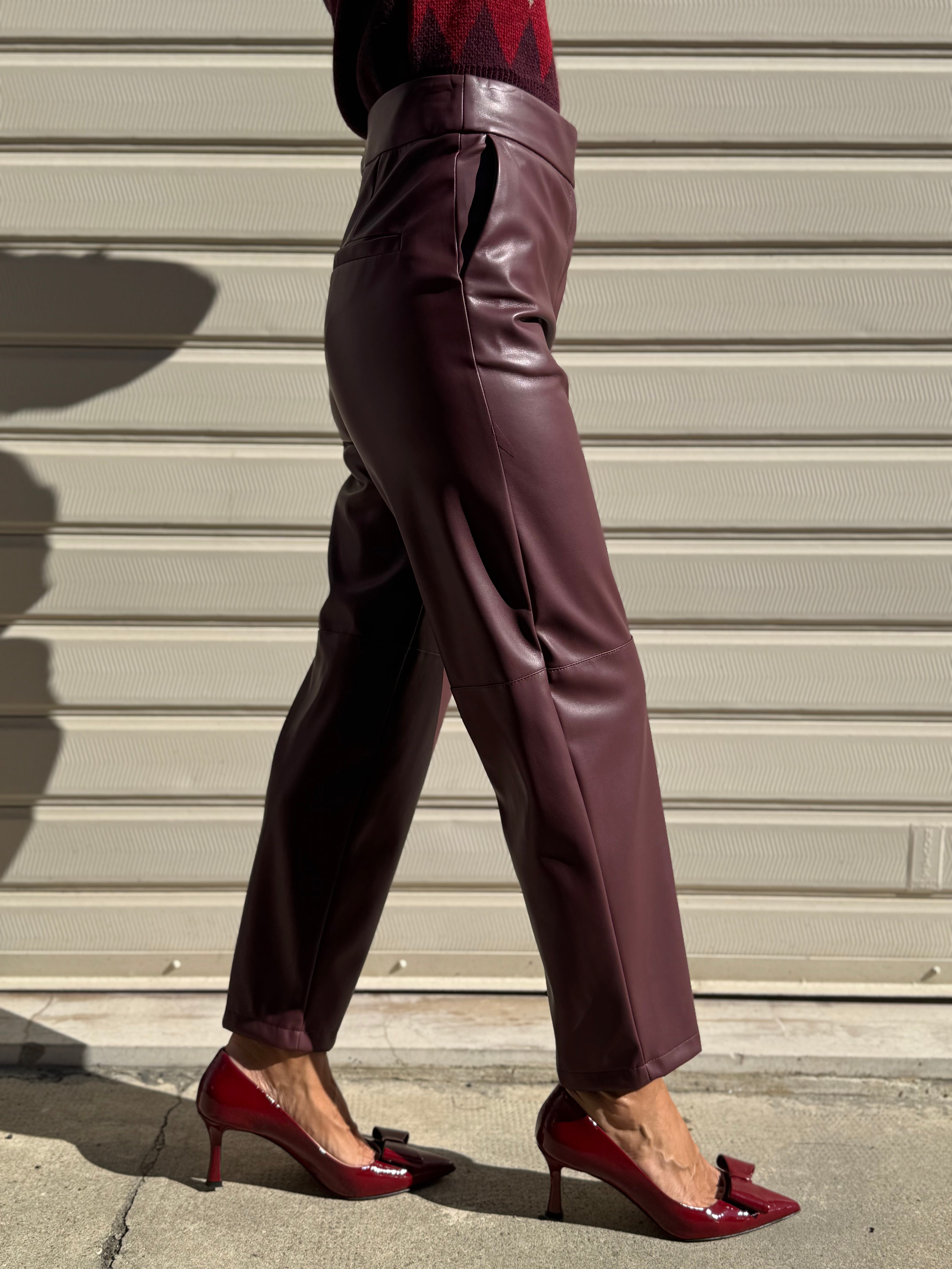 Pantalone ecopelle imperial