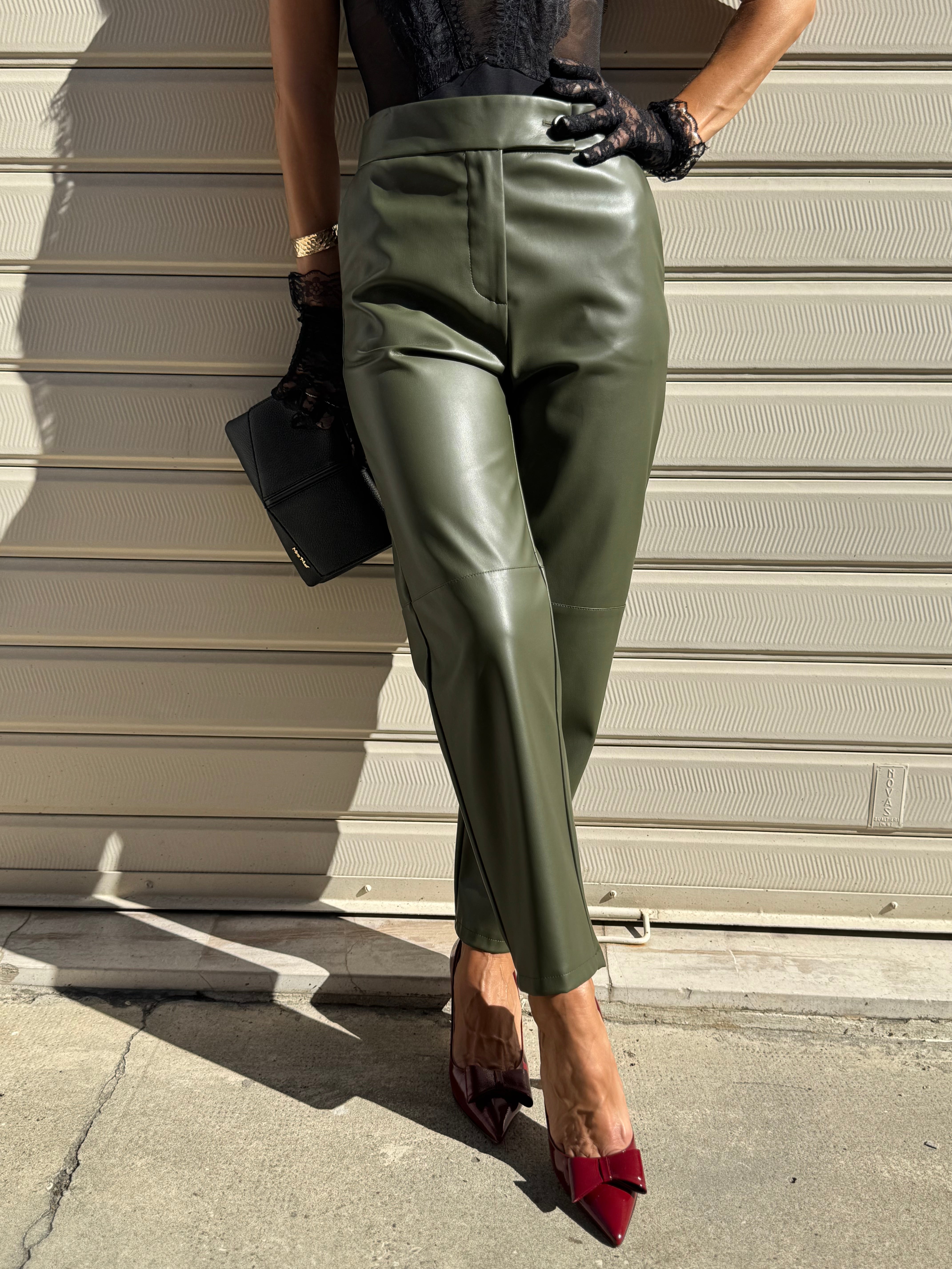 Pantalone ecopelle imperial