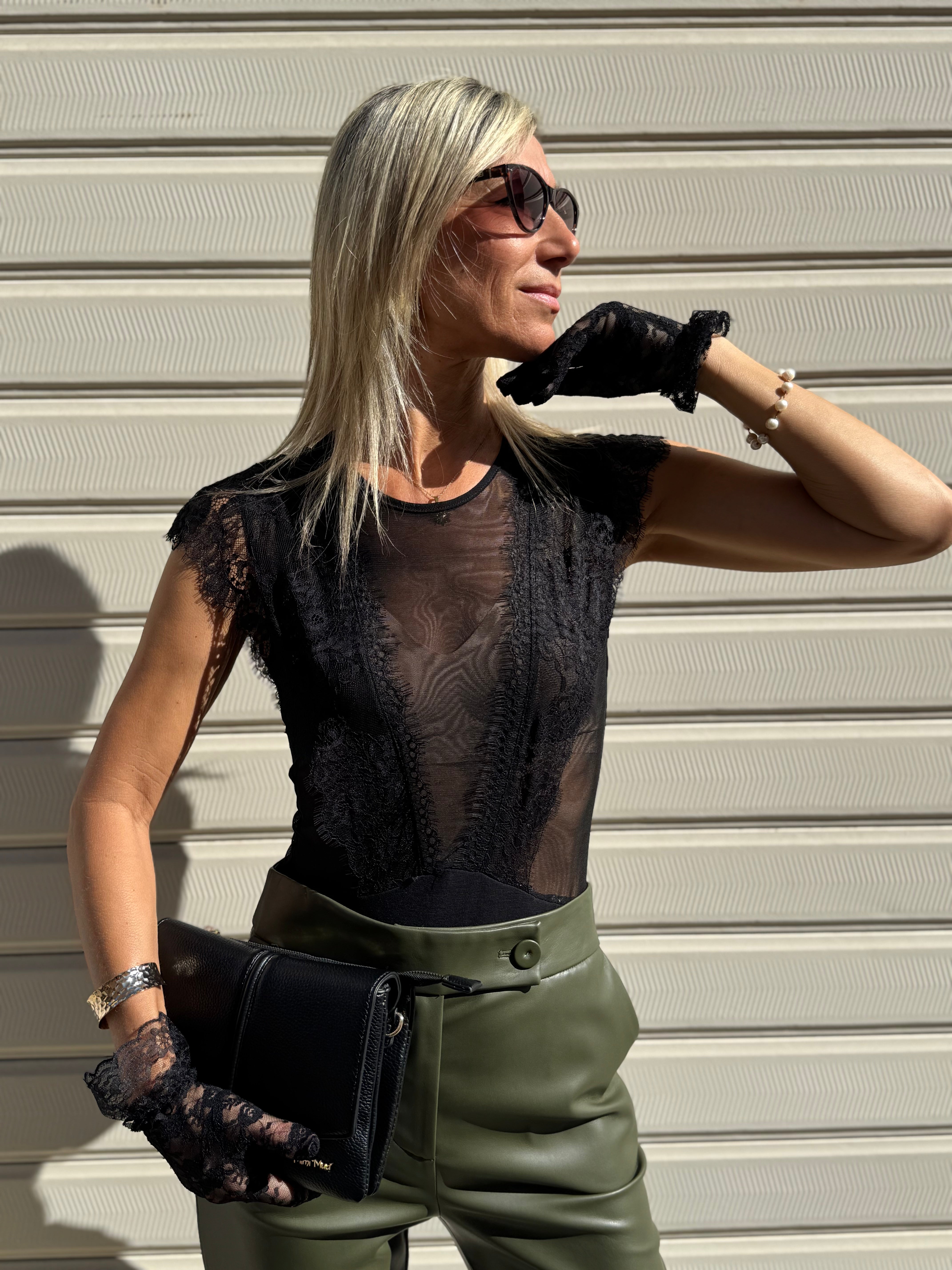 Body pizzo e tulle