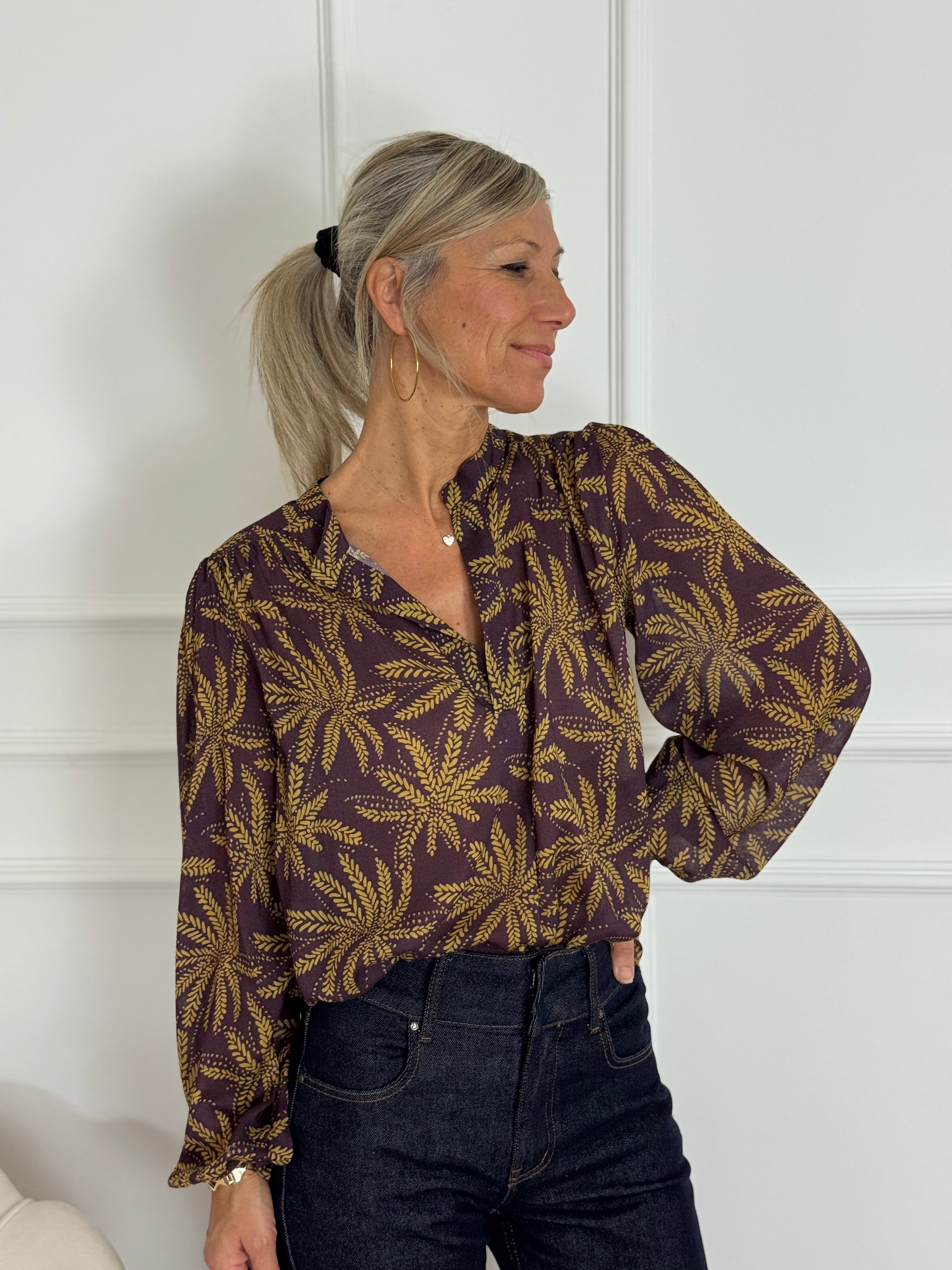 Blusa palme mimì