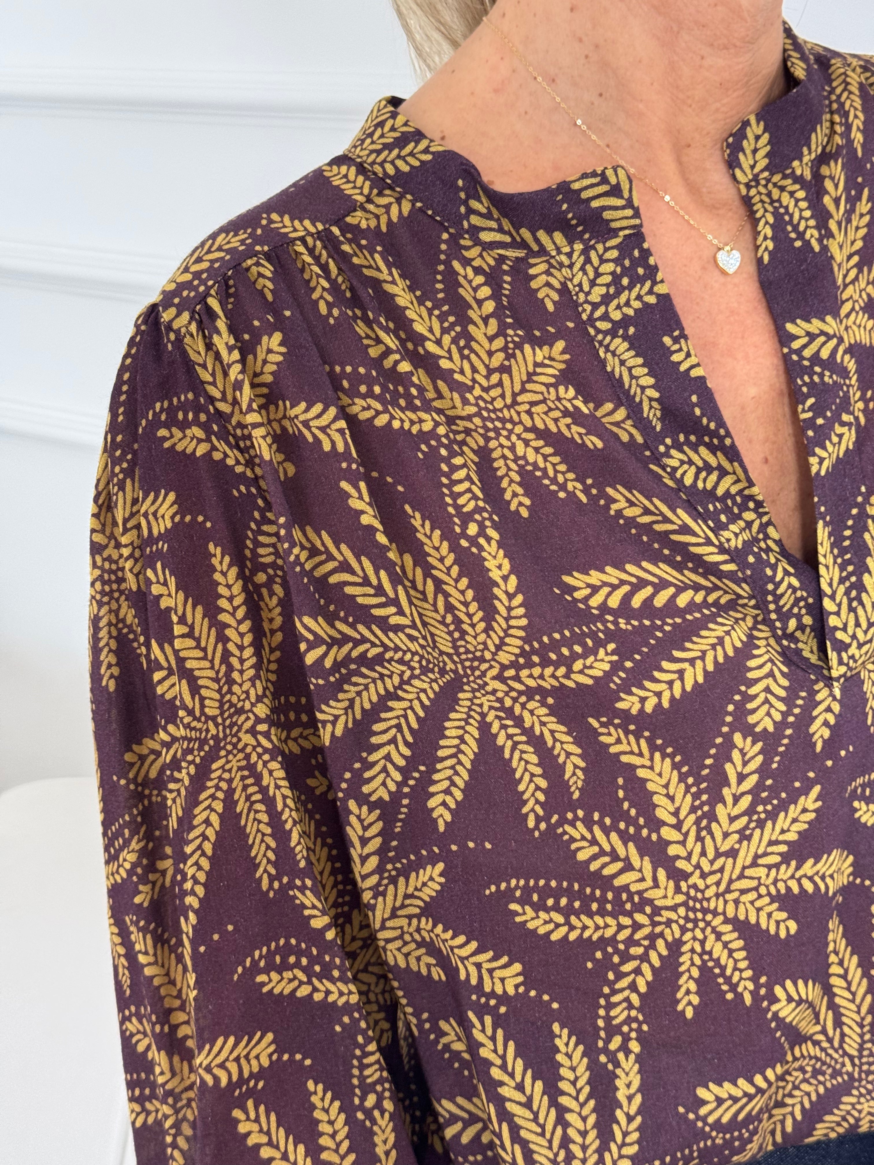 Blusa palme mimì
