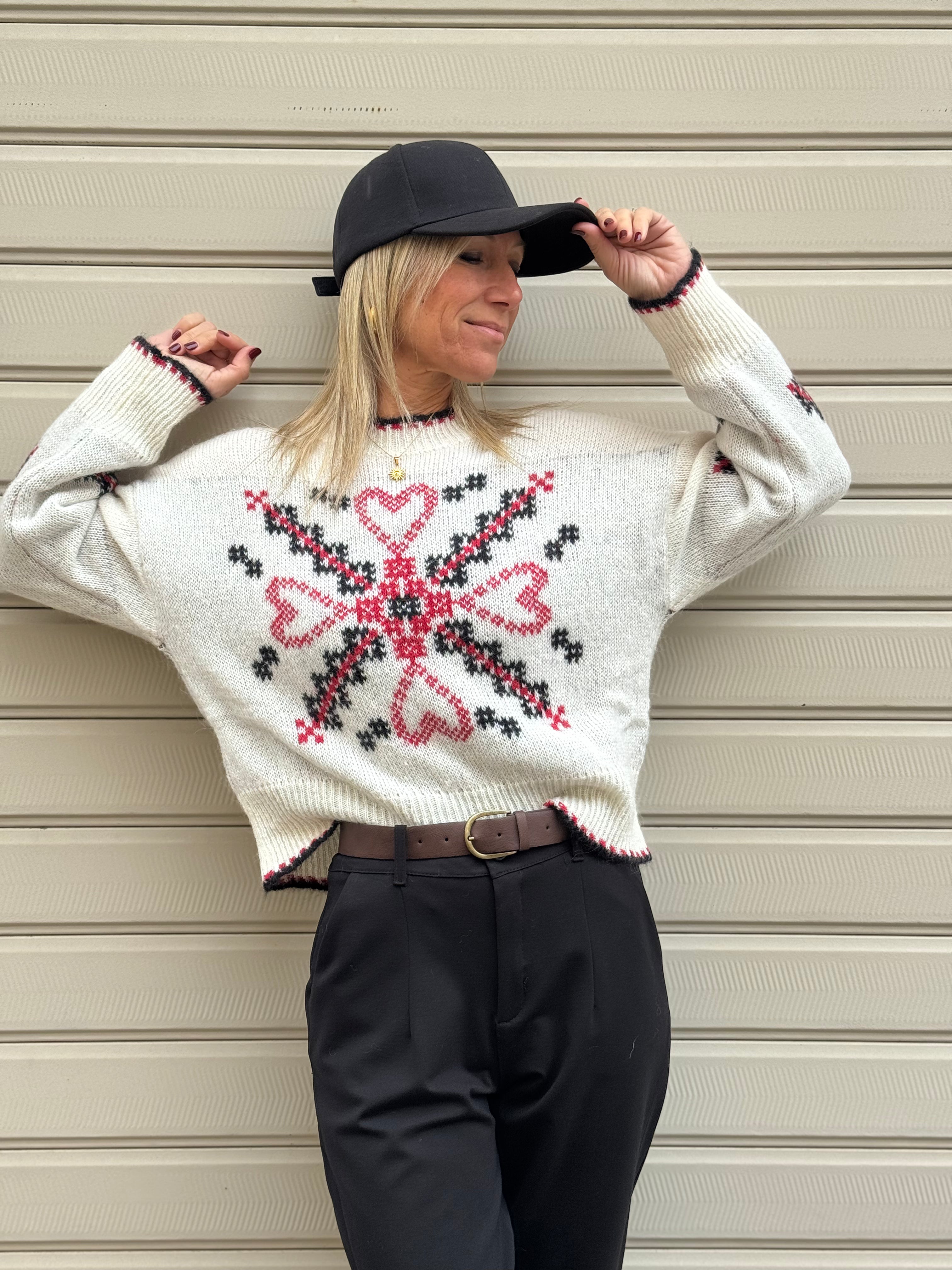 Maglione cuore kontatto