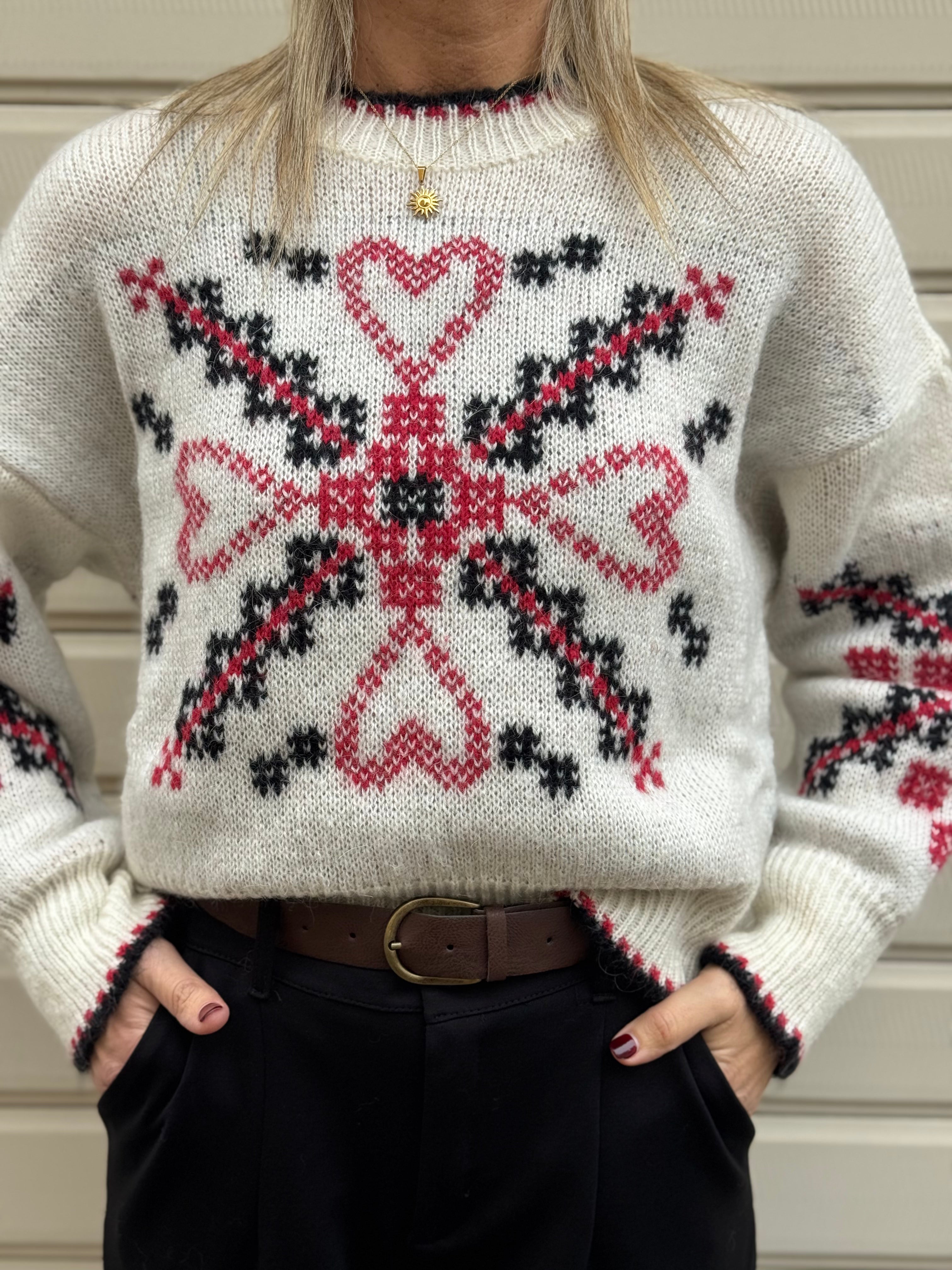 Maglione cuore kontatto