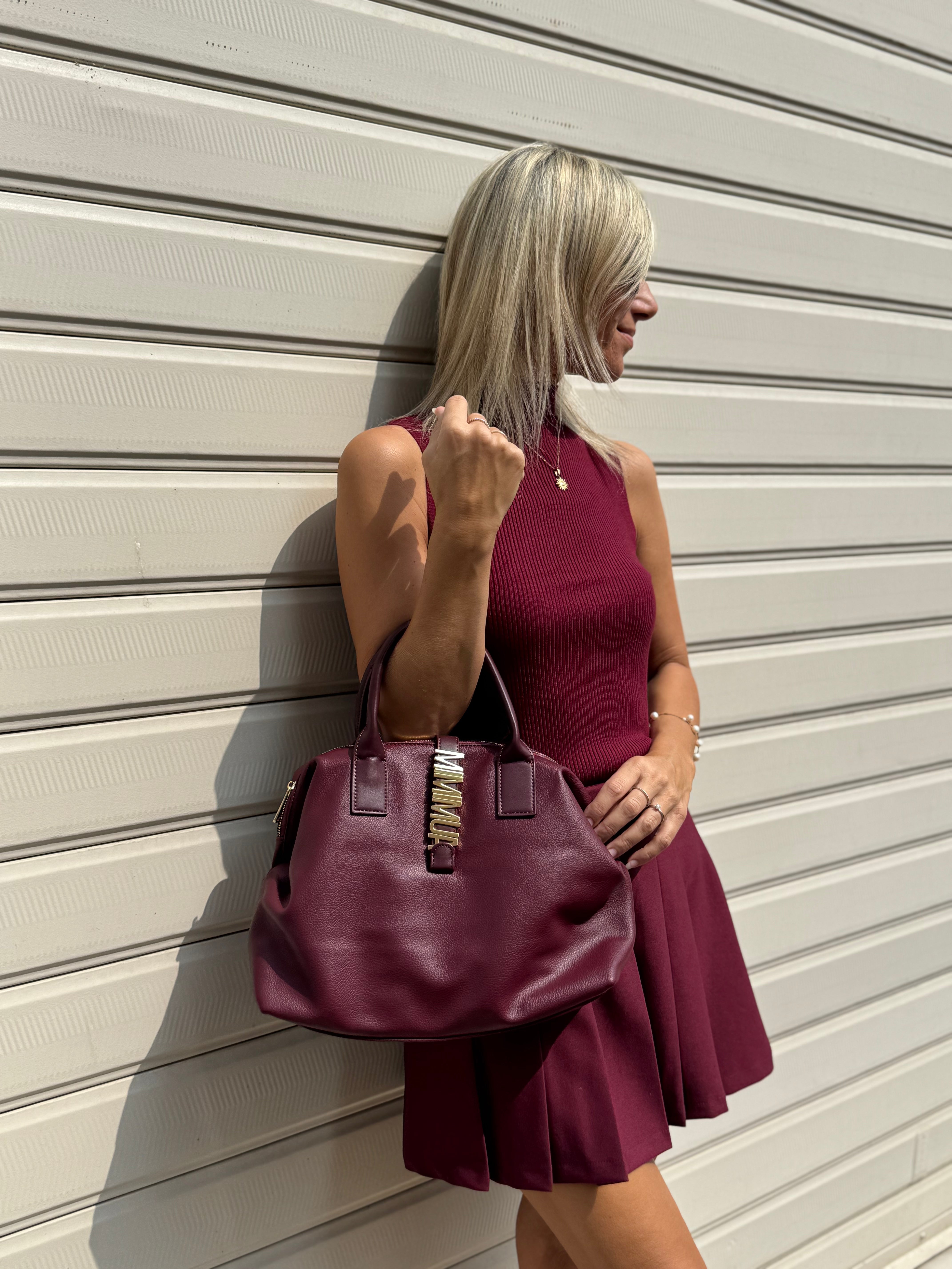 Borsa bauletto con lettere