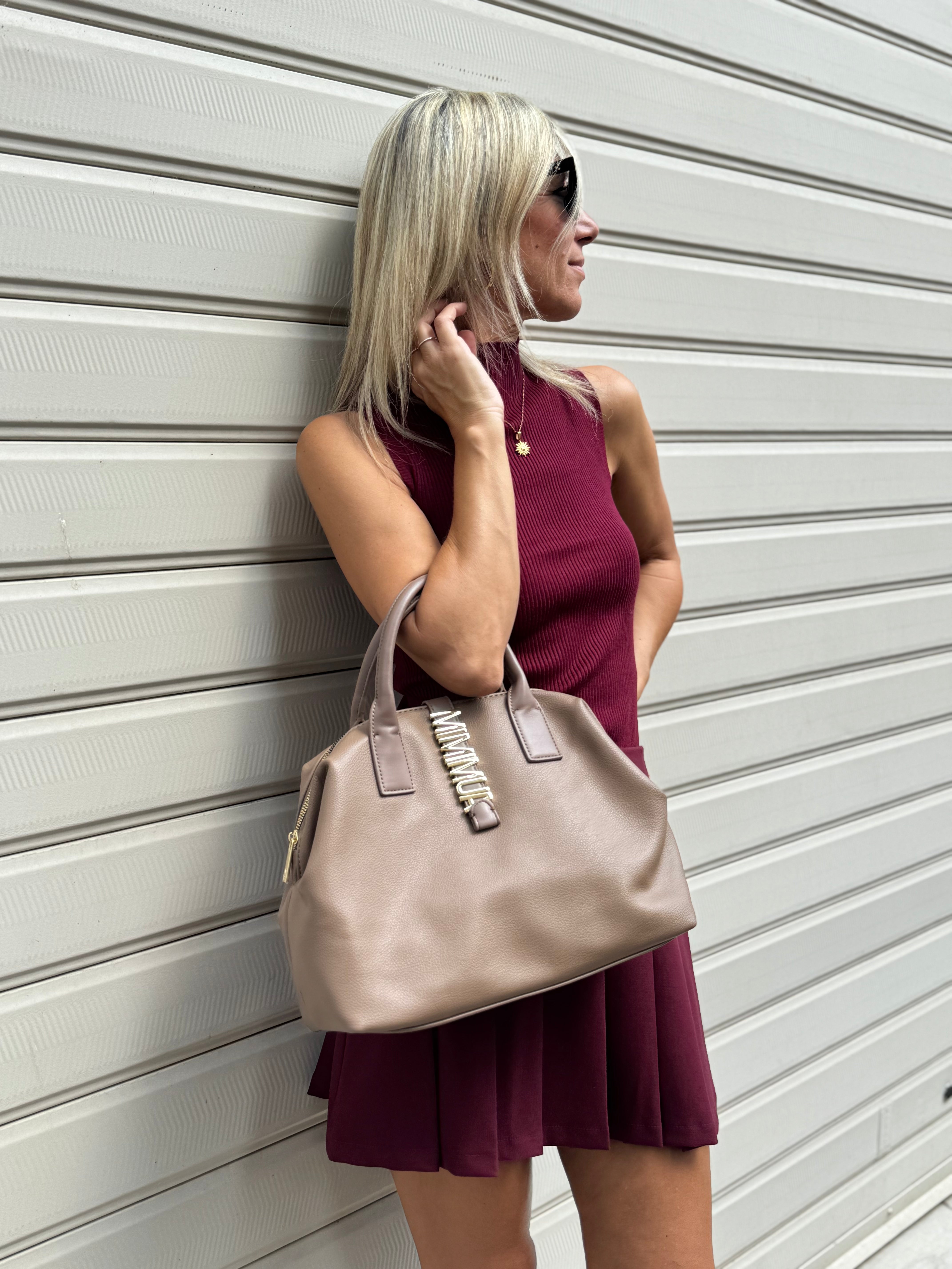 Borsa bauletto con lettere