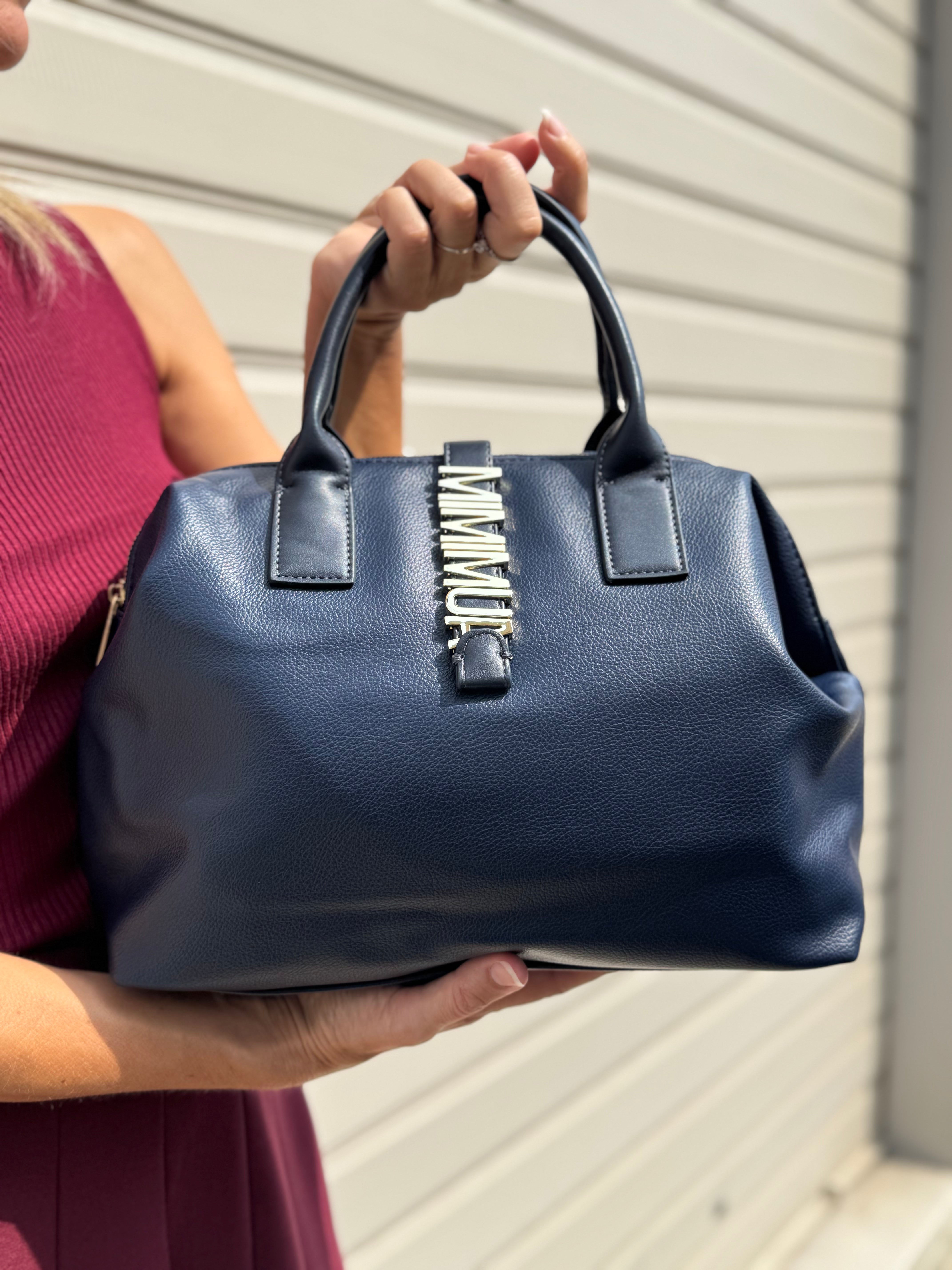 Borsa bauletto con lettere