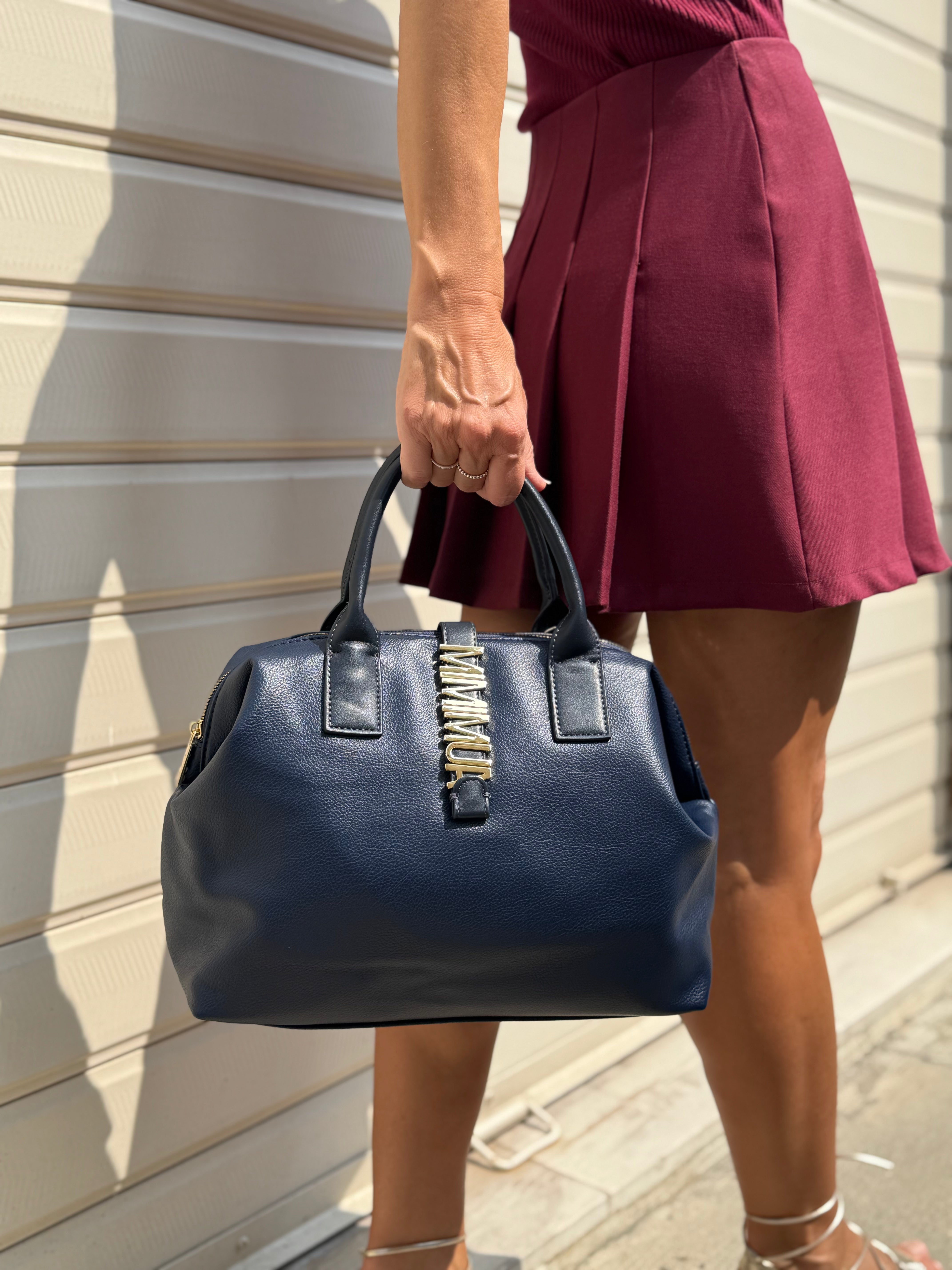 Borsa bauletto con lettere
