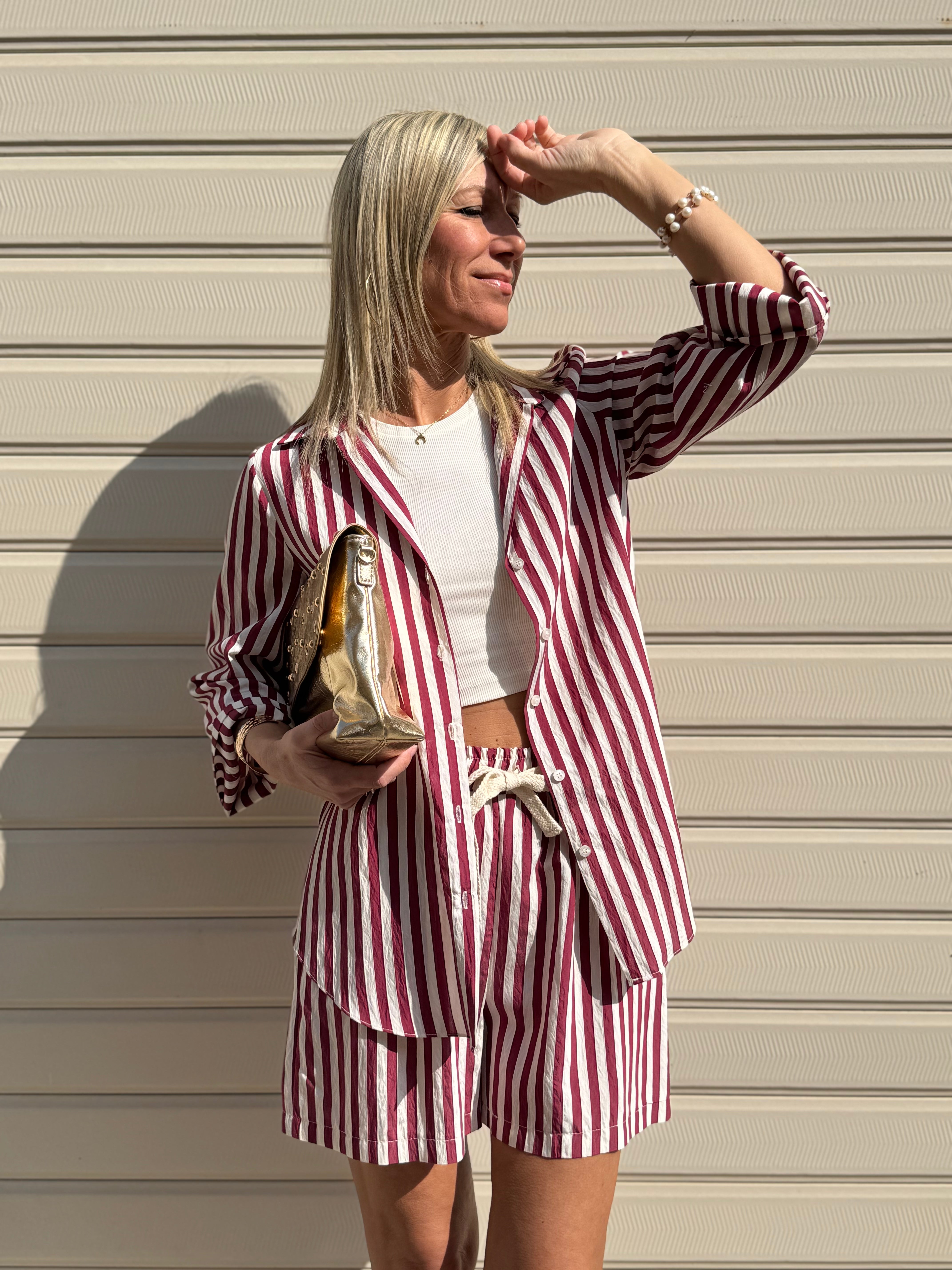 Shorts righe artigli