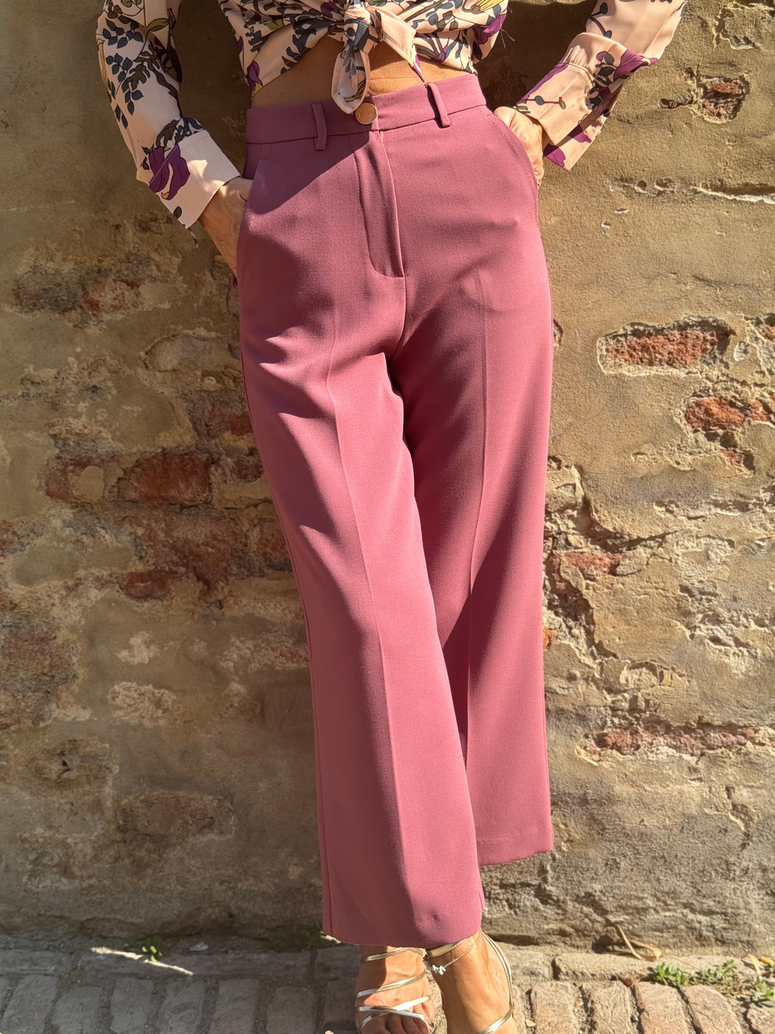 Pantalone Cropped Malva