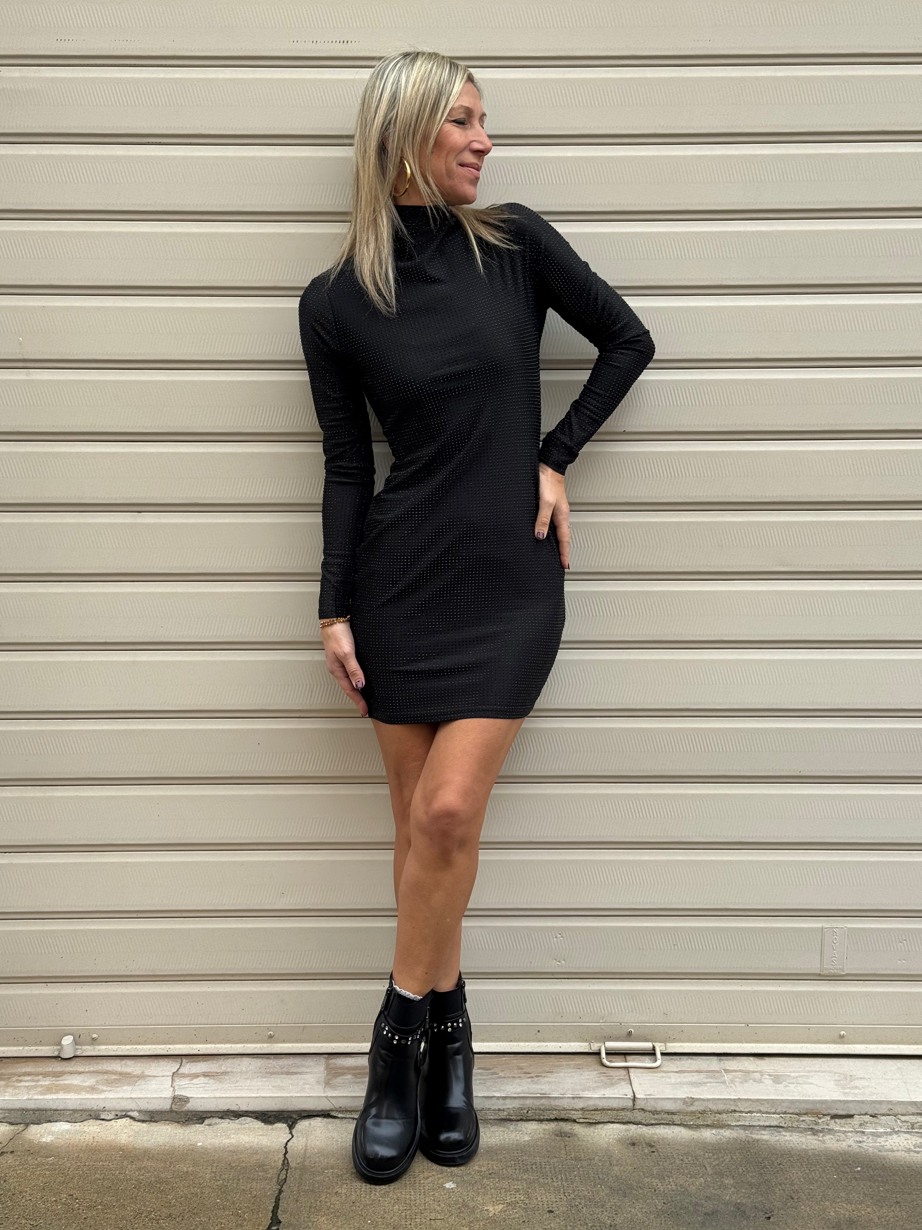 Abito lupetto strass kontatto