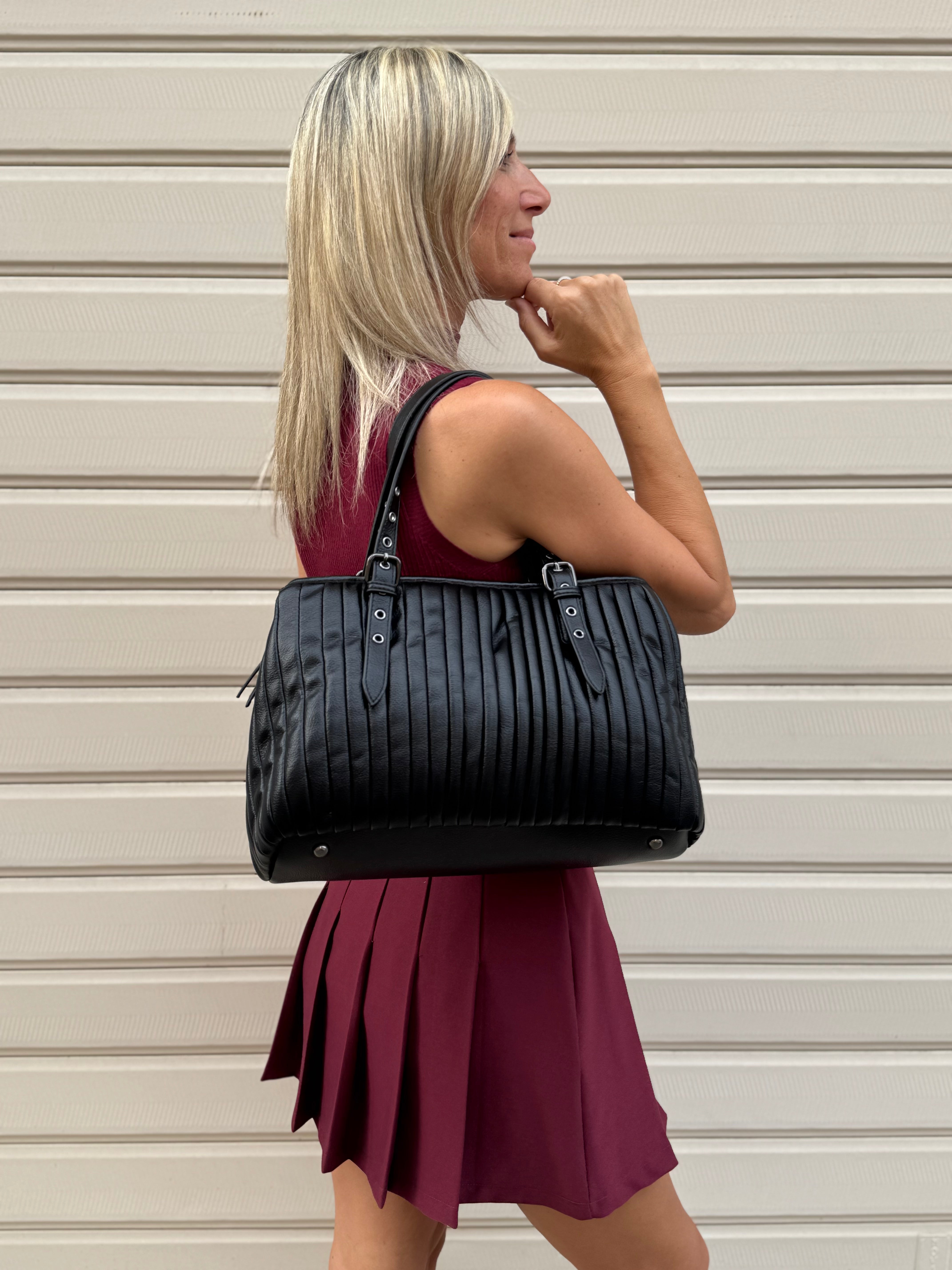 Borsa plissettata grande