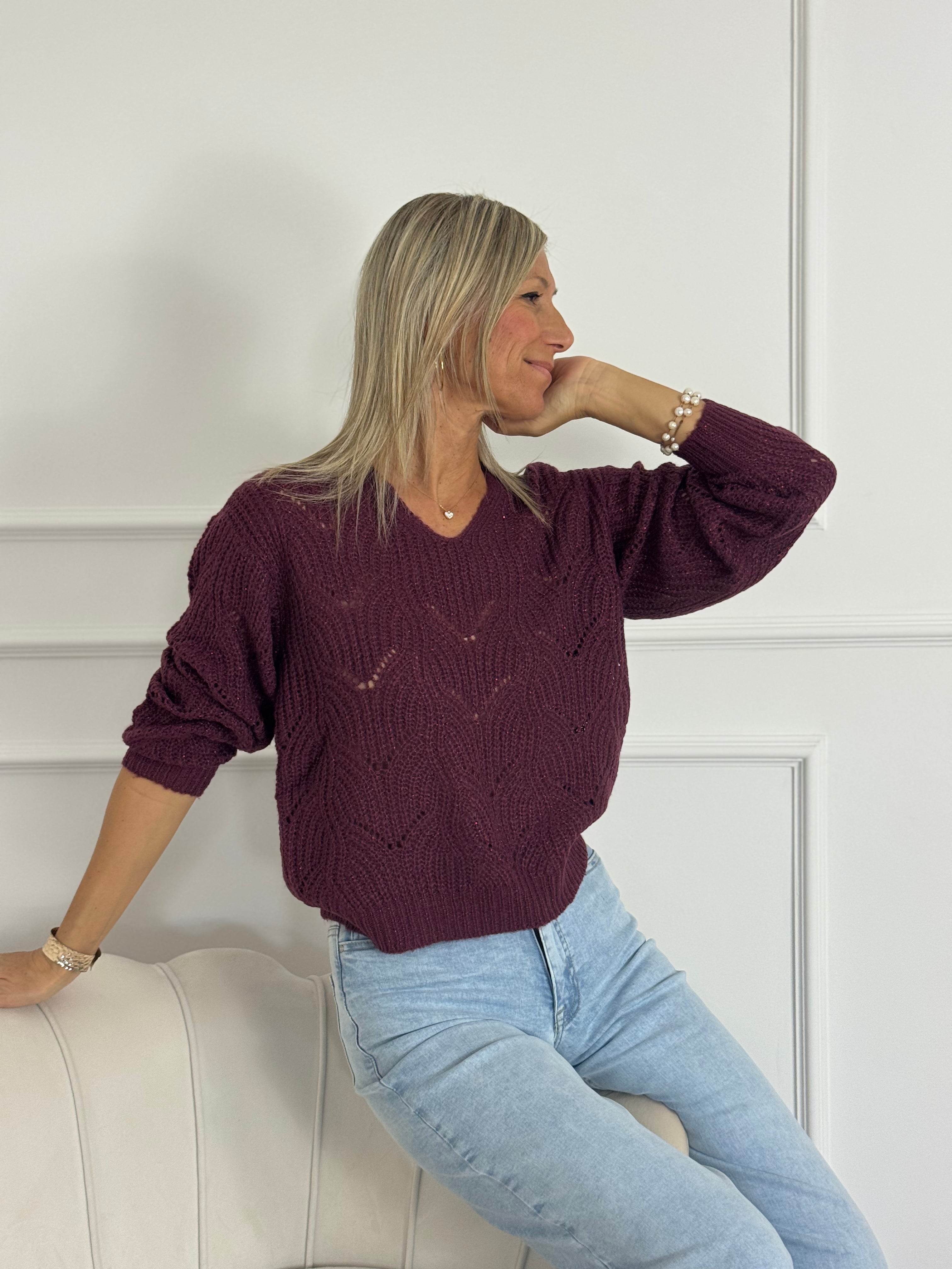 Maglia v traforata jdv