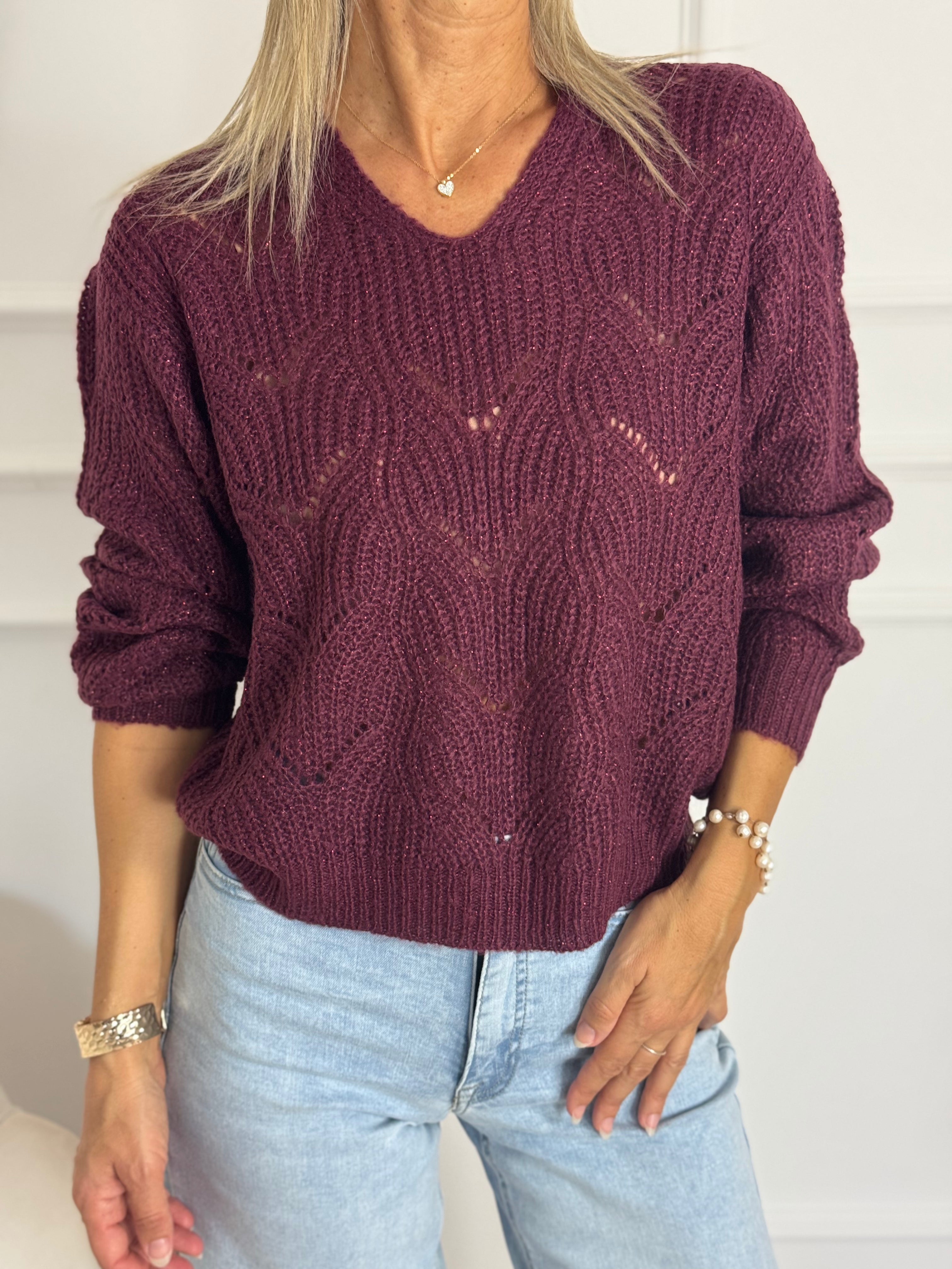 Maglia v traforata jdv