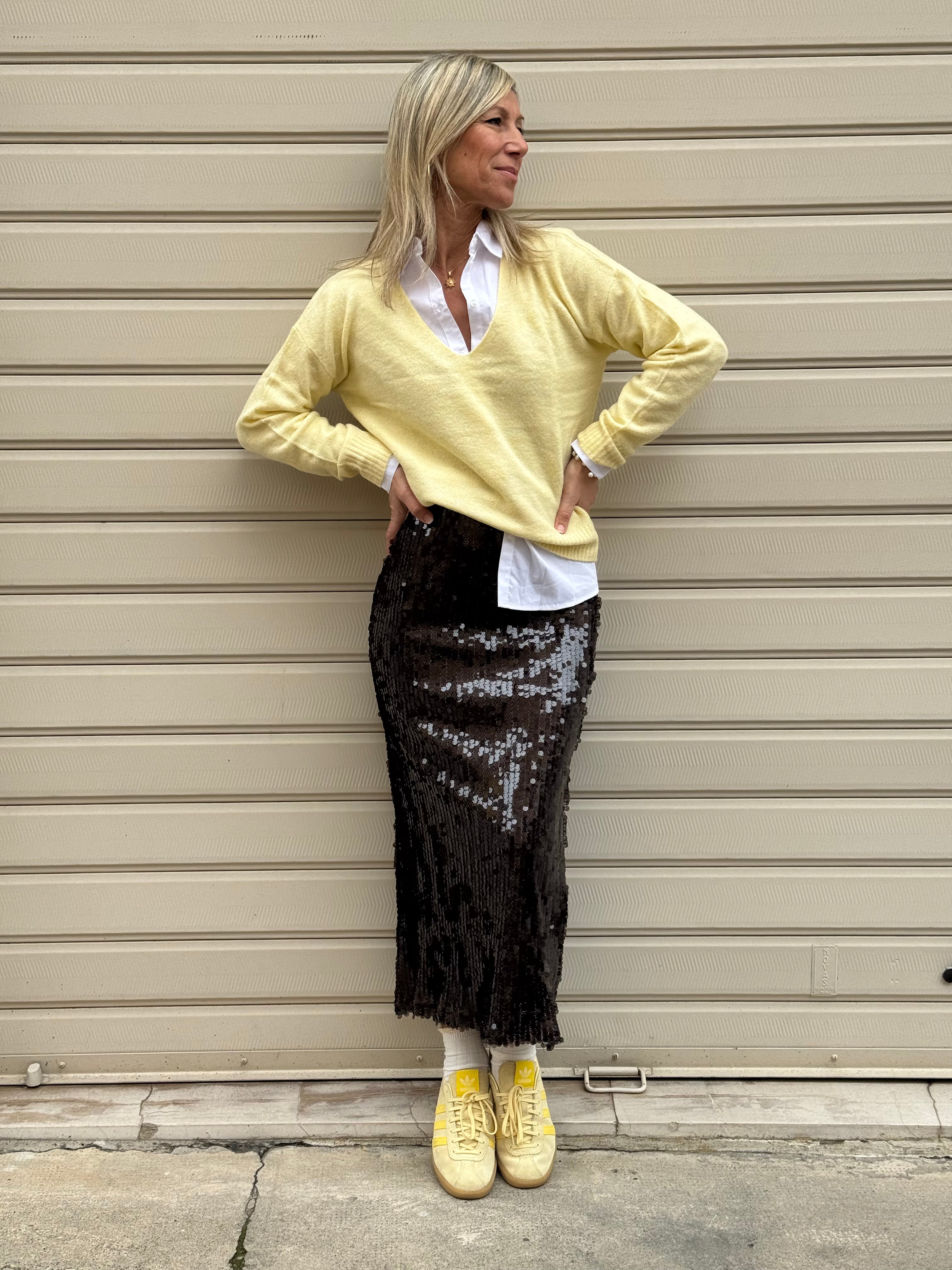 Maglia scollo v pastello 🖍️