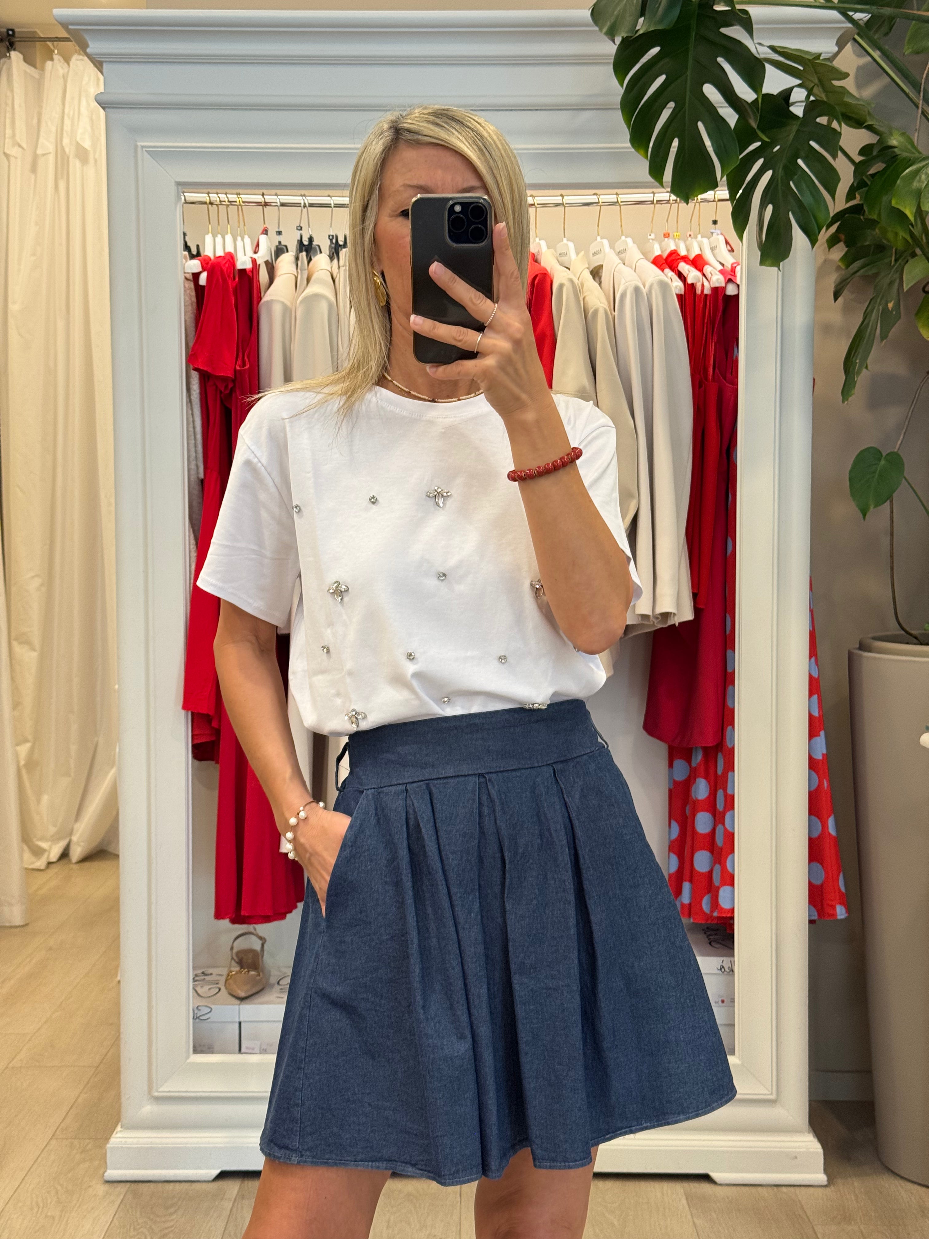Gonna Corta Denim