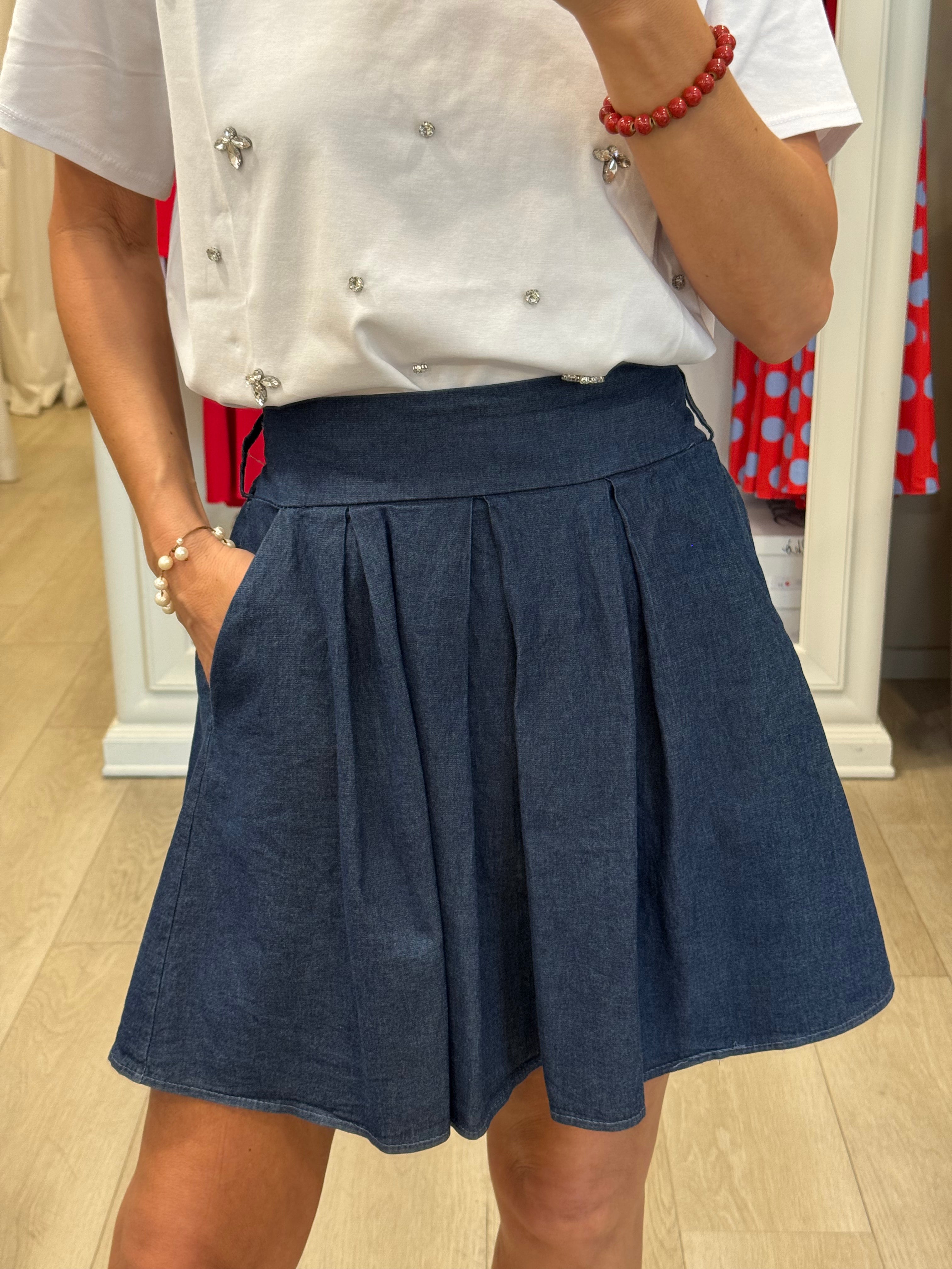 Gonna Corta Denim