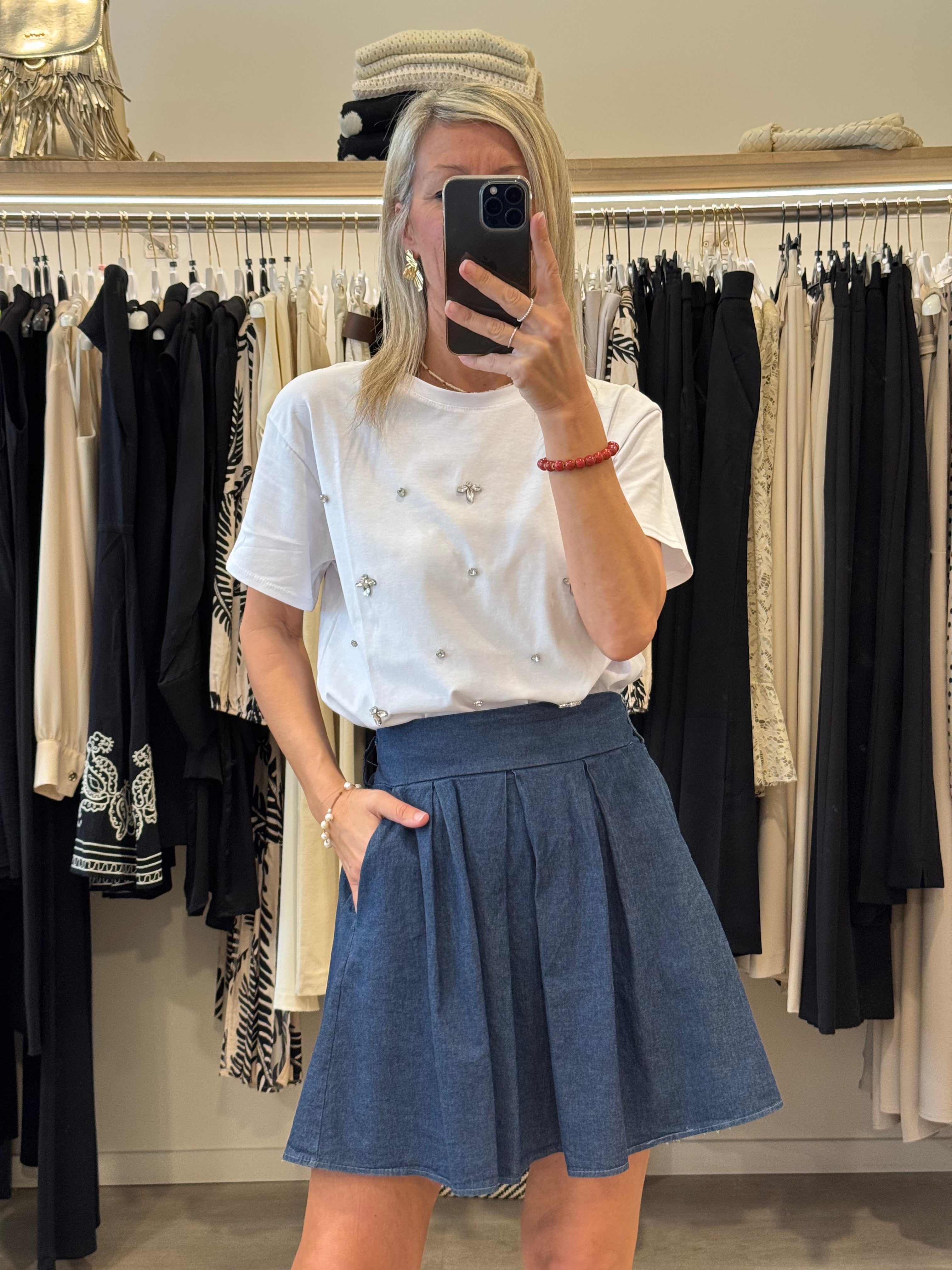 Gonna Corta Denim