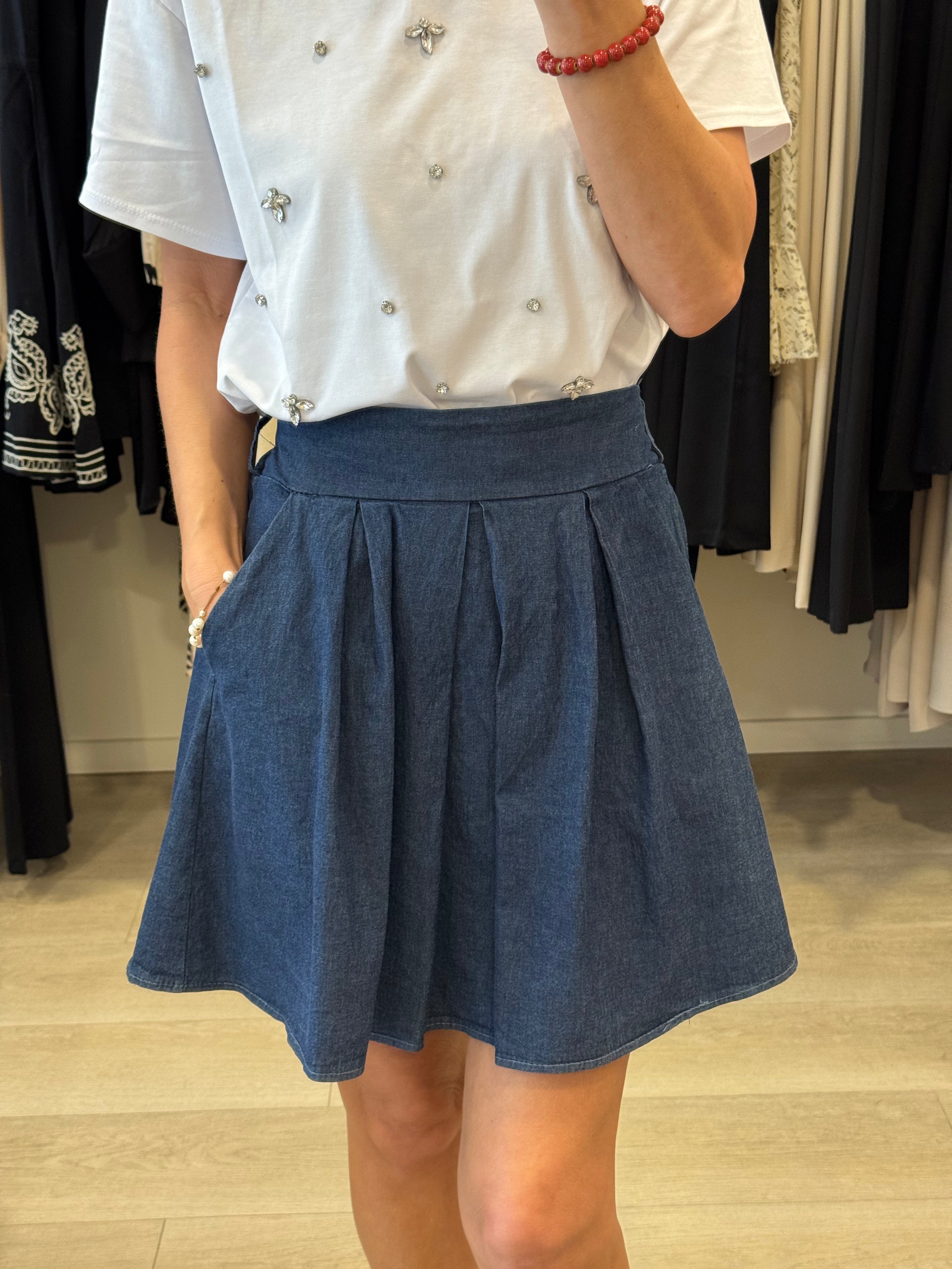 Gonna Corta Denim