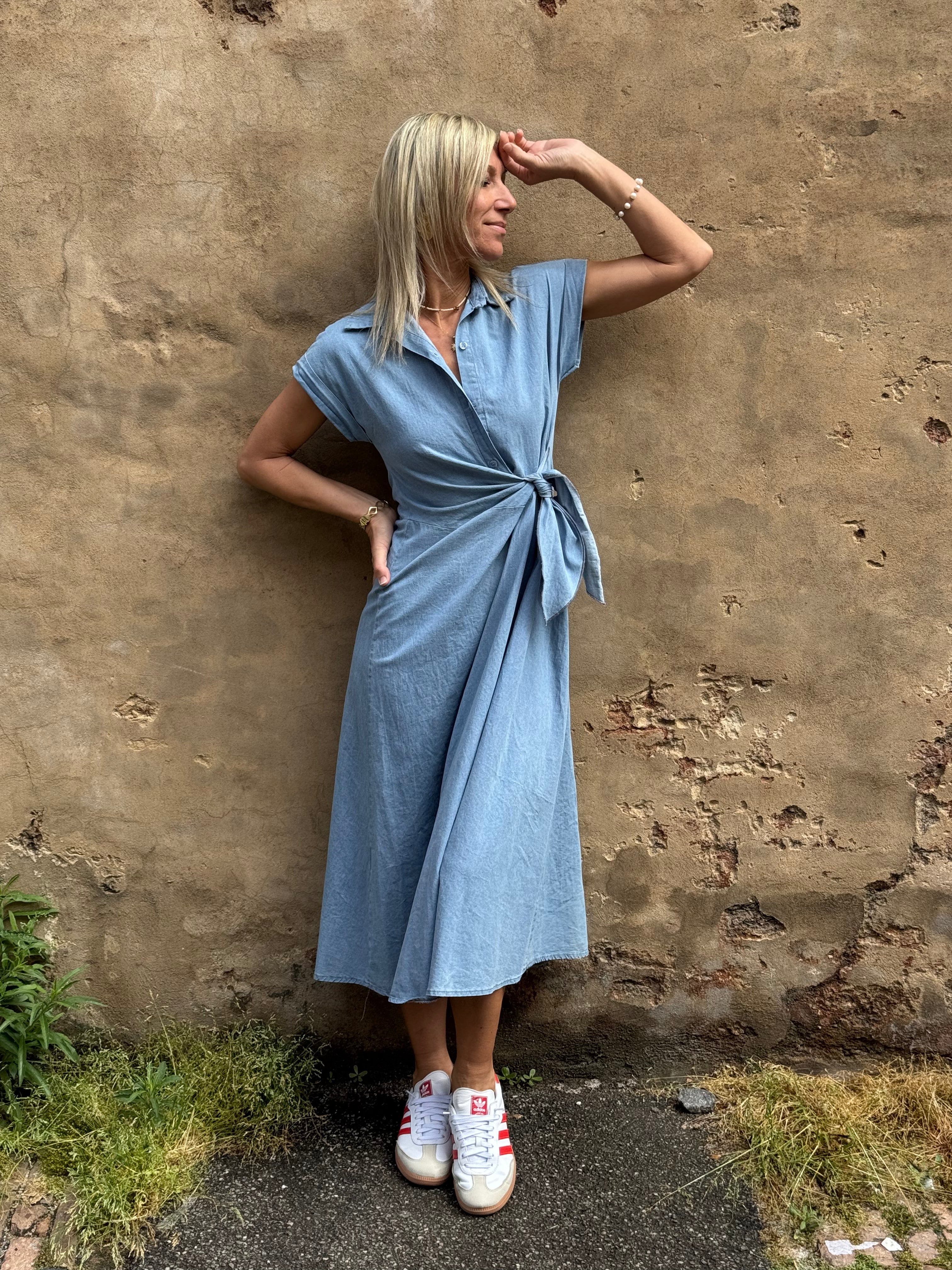 Abito Denim Nodo