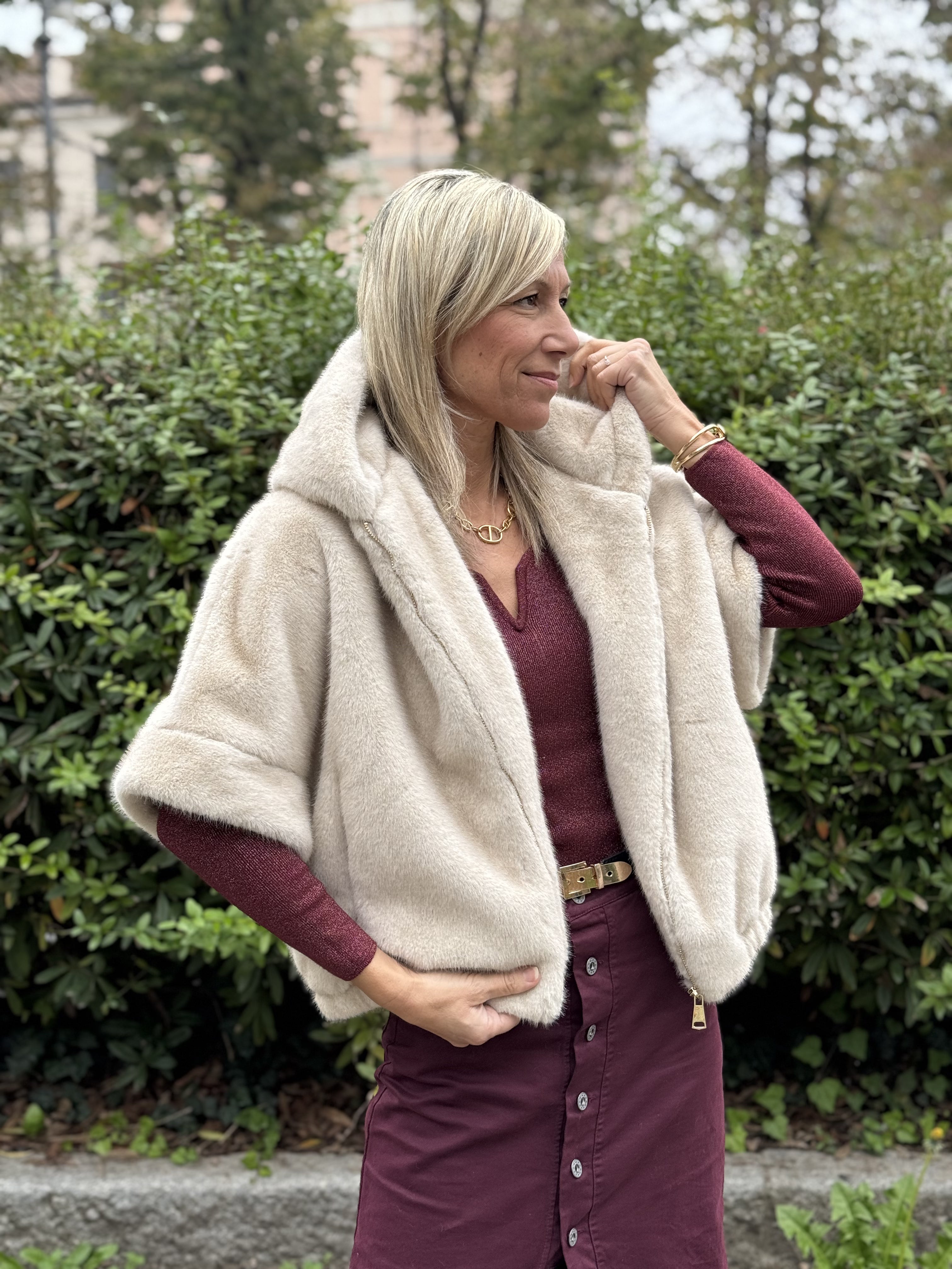 Ecopelliccia Kimono