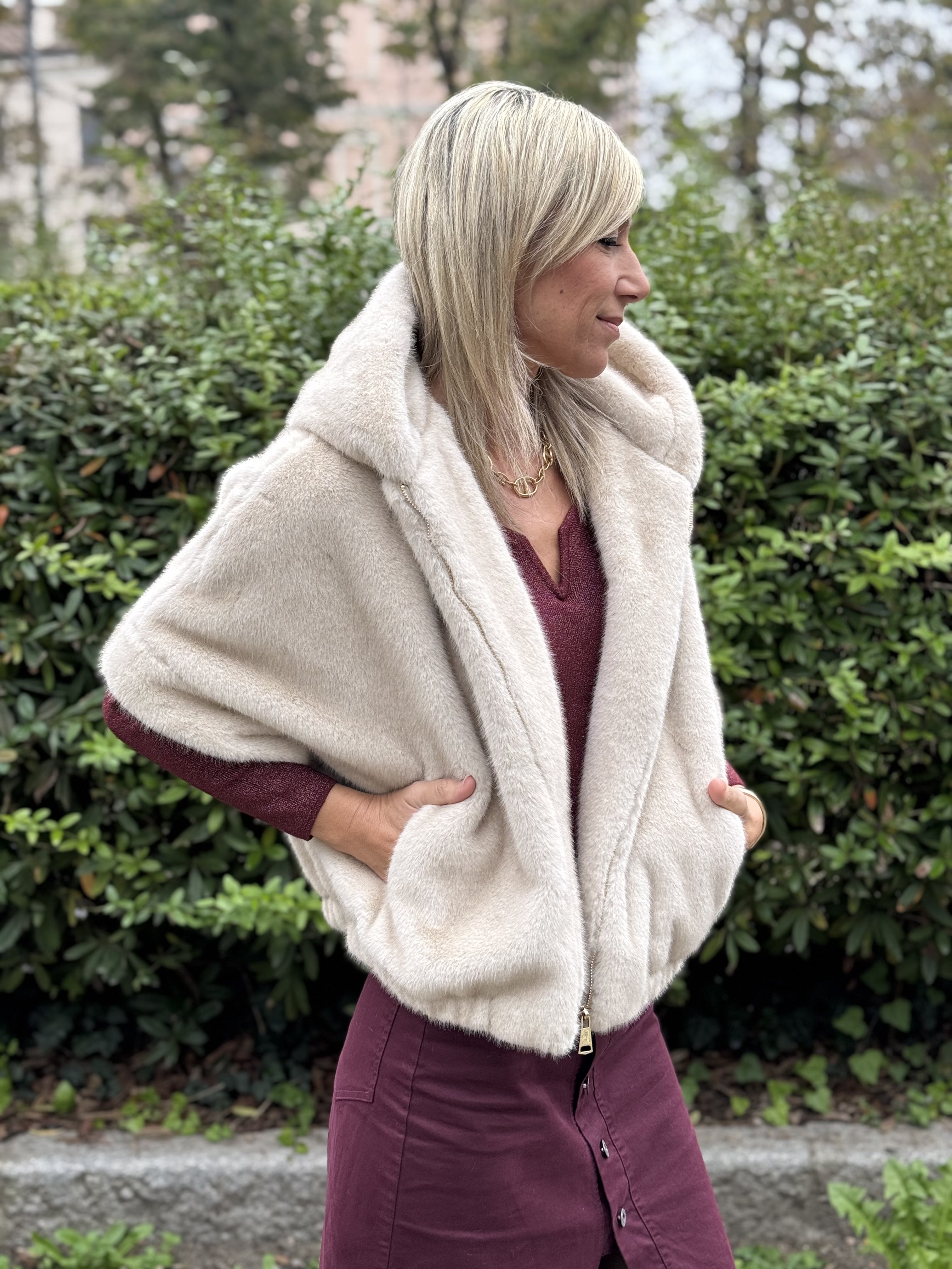 Ecopelliccia Kimono