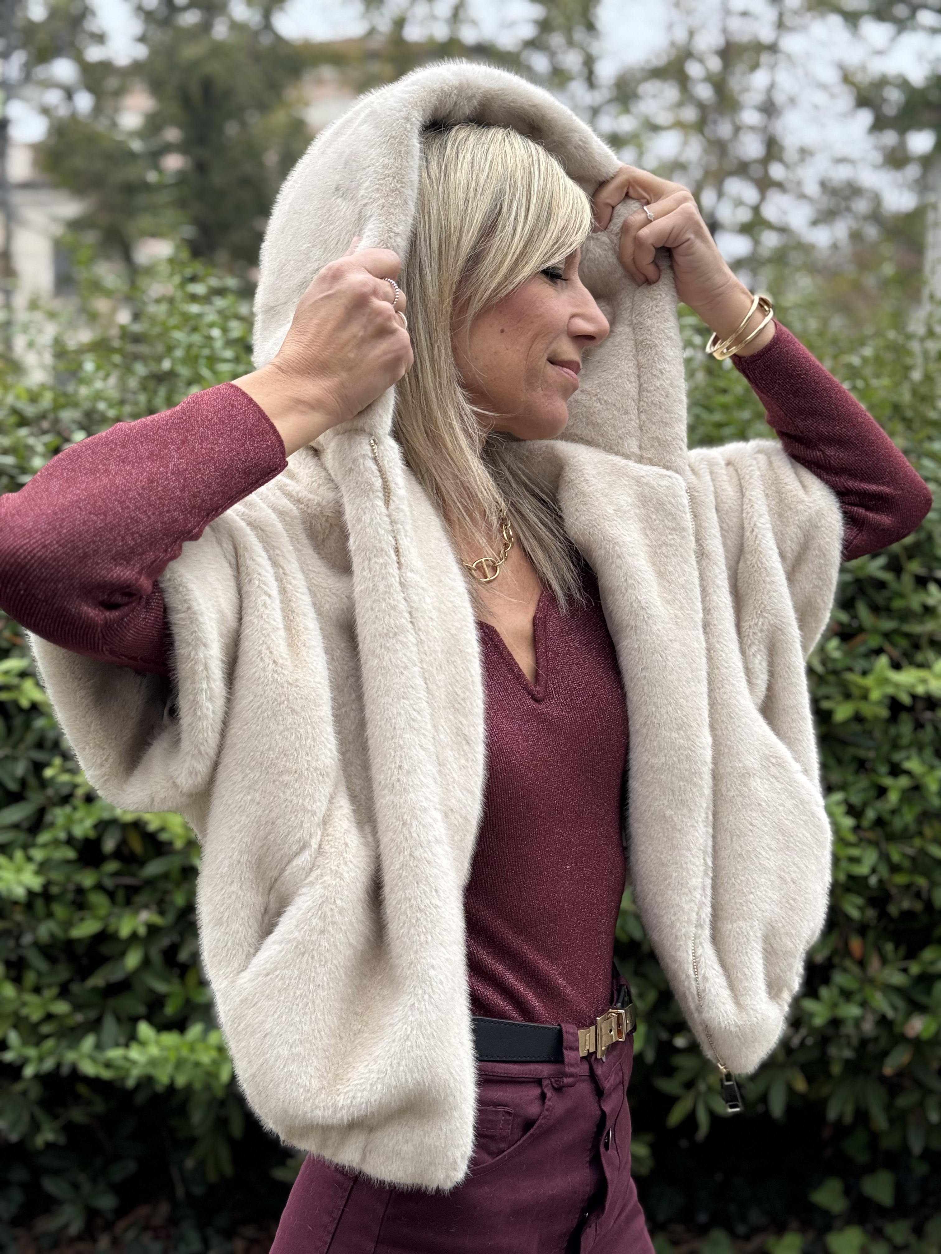 Ecopelliccia Kimono