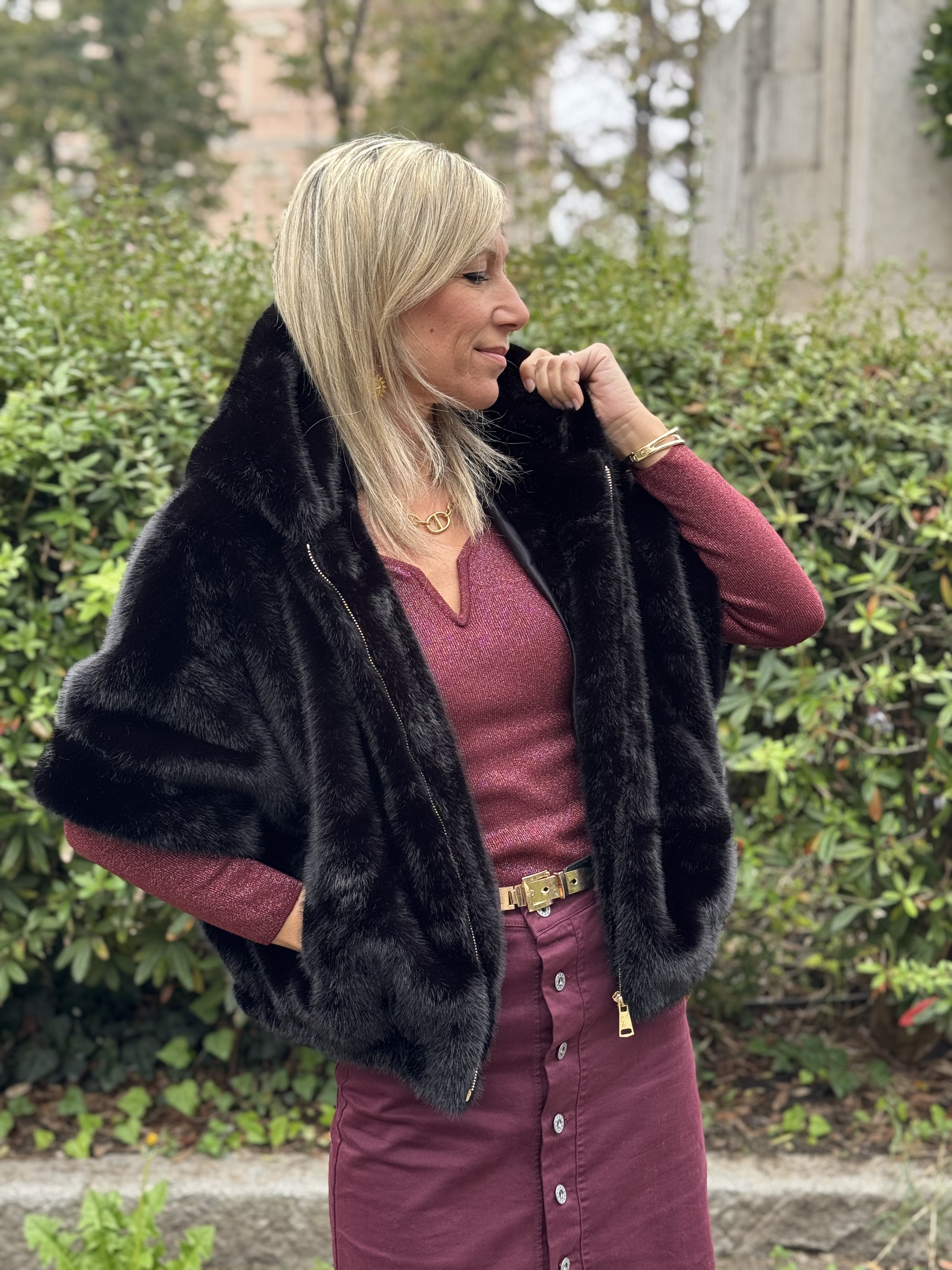 Ecopelliccia Kimono