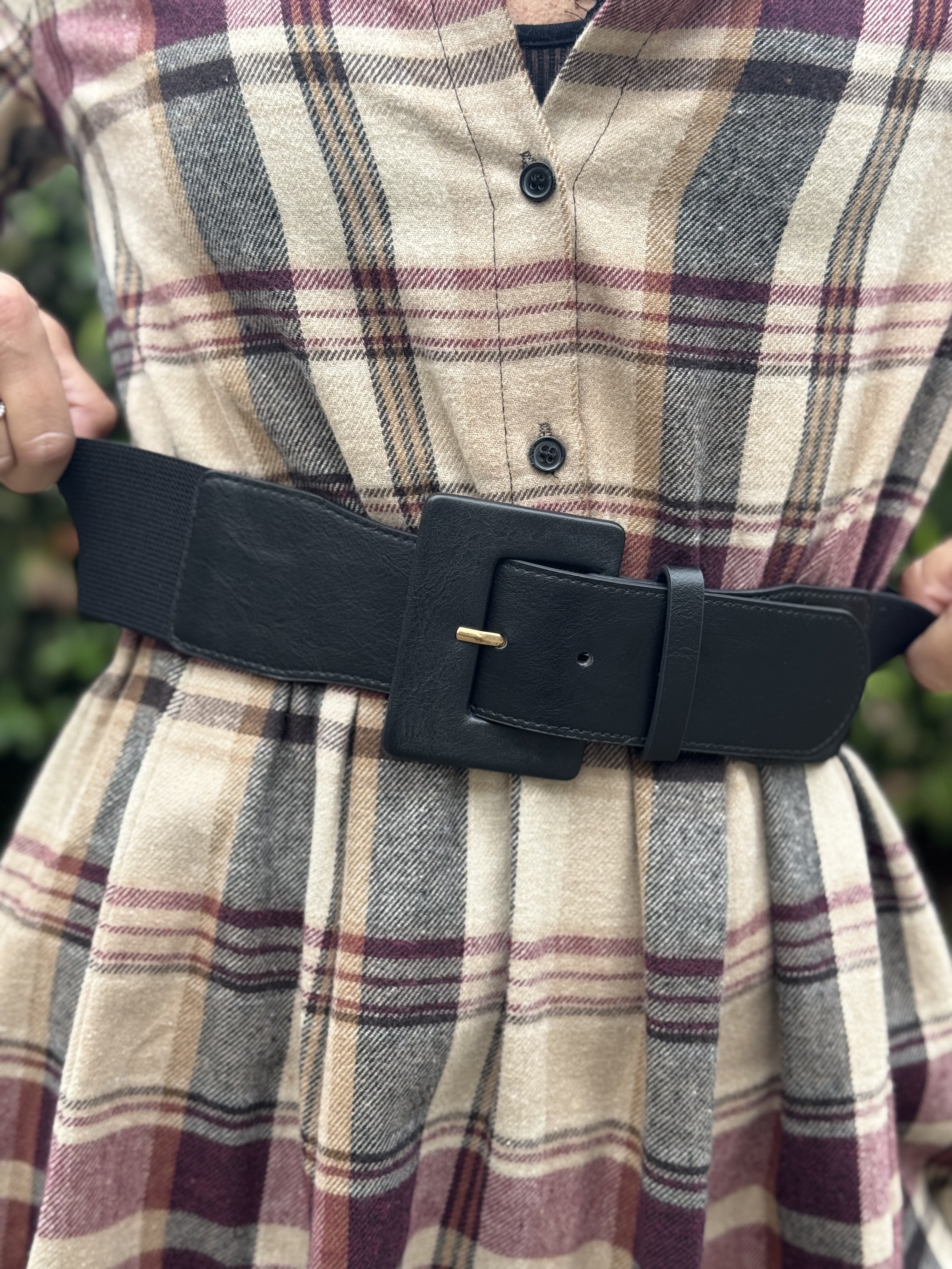 Cintura Fibbia Ecopelle