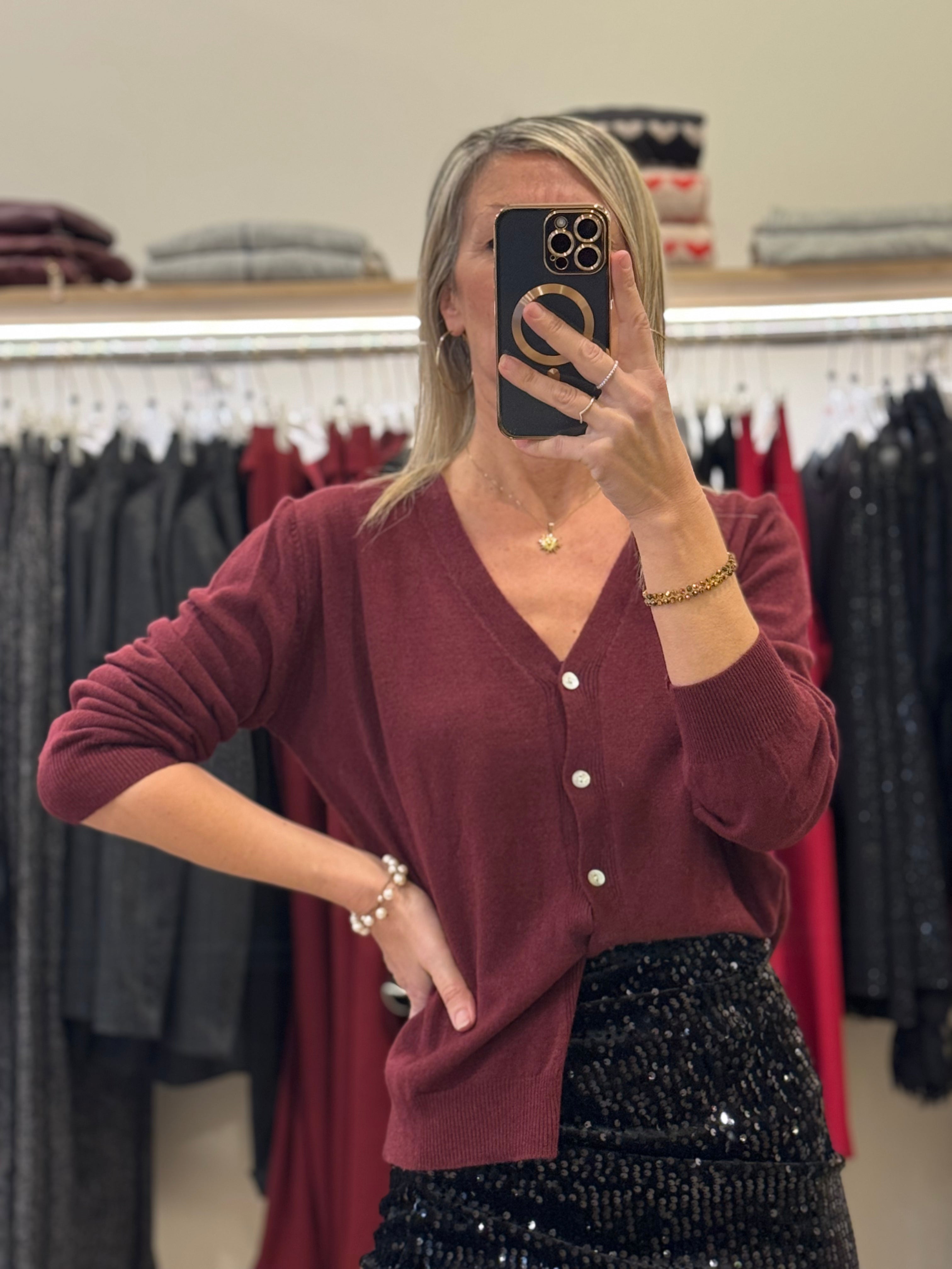 Cardigan misto cashmere