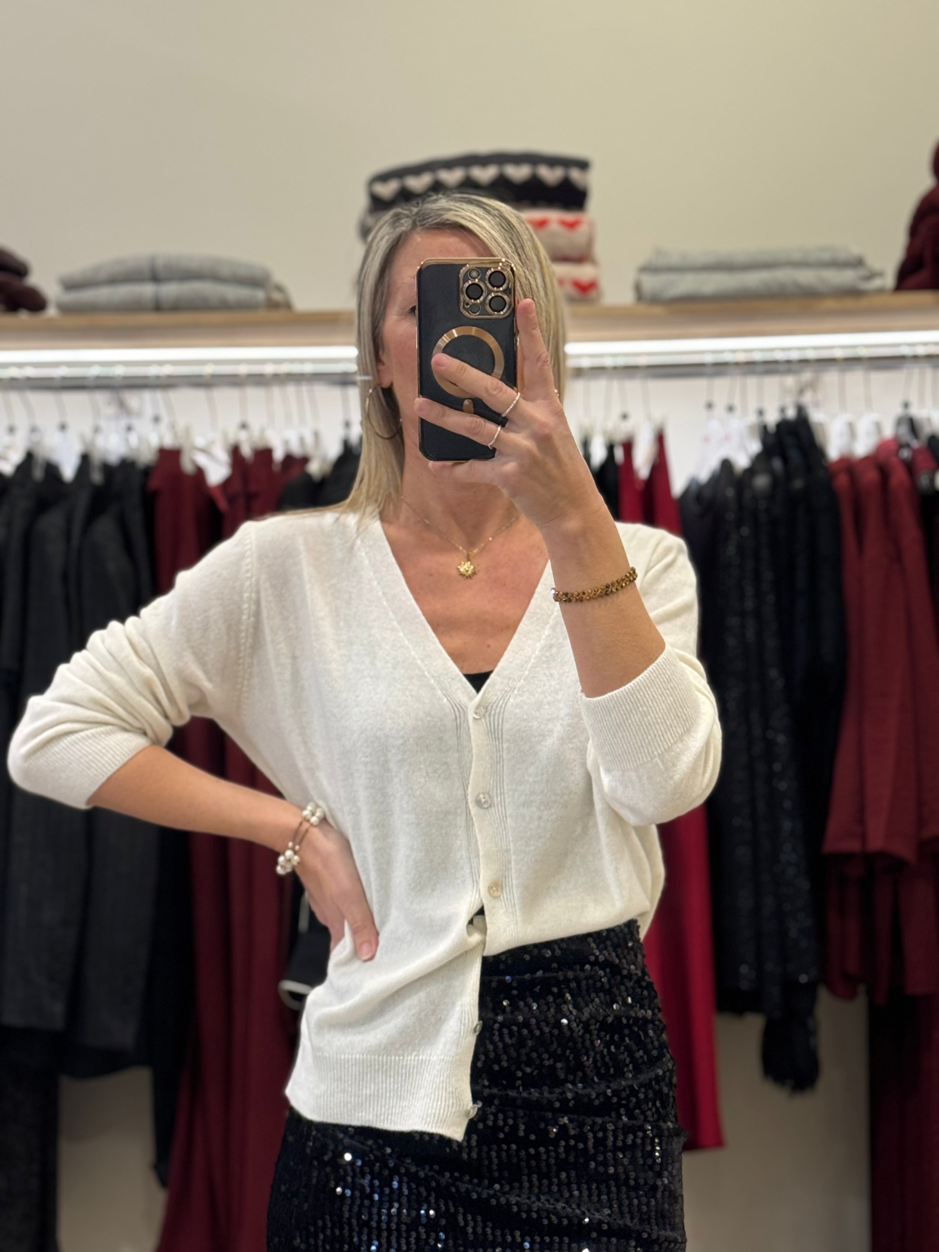 Cardigan misto cashmere